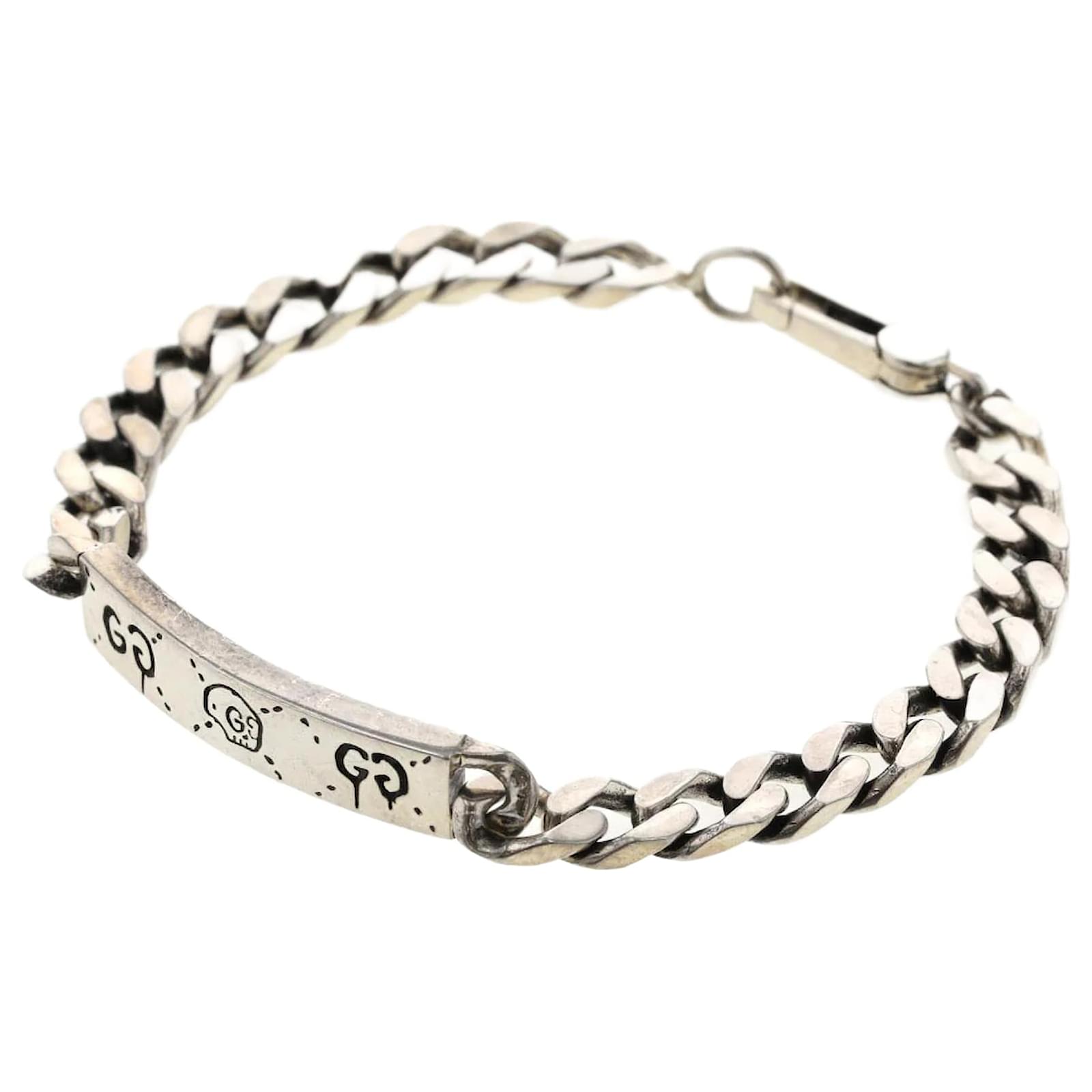 Gucci Ghost Chain Bracelet In Silver. Size 20 YBA4553210010 - Jewelry,  Ladies Jewelry - Jomashop