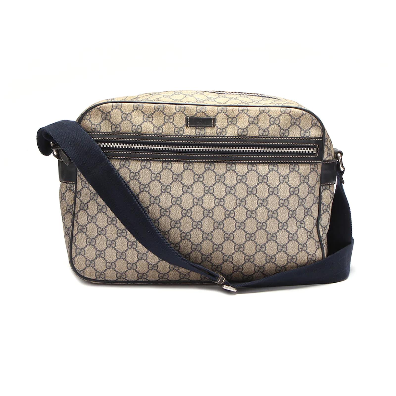 GG Supreme Canvas Messenger Bag in Beige - Gucci