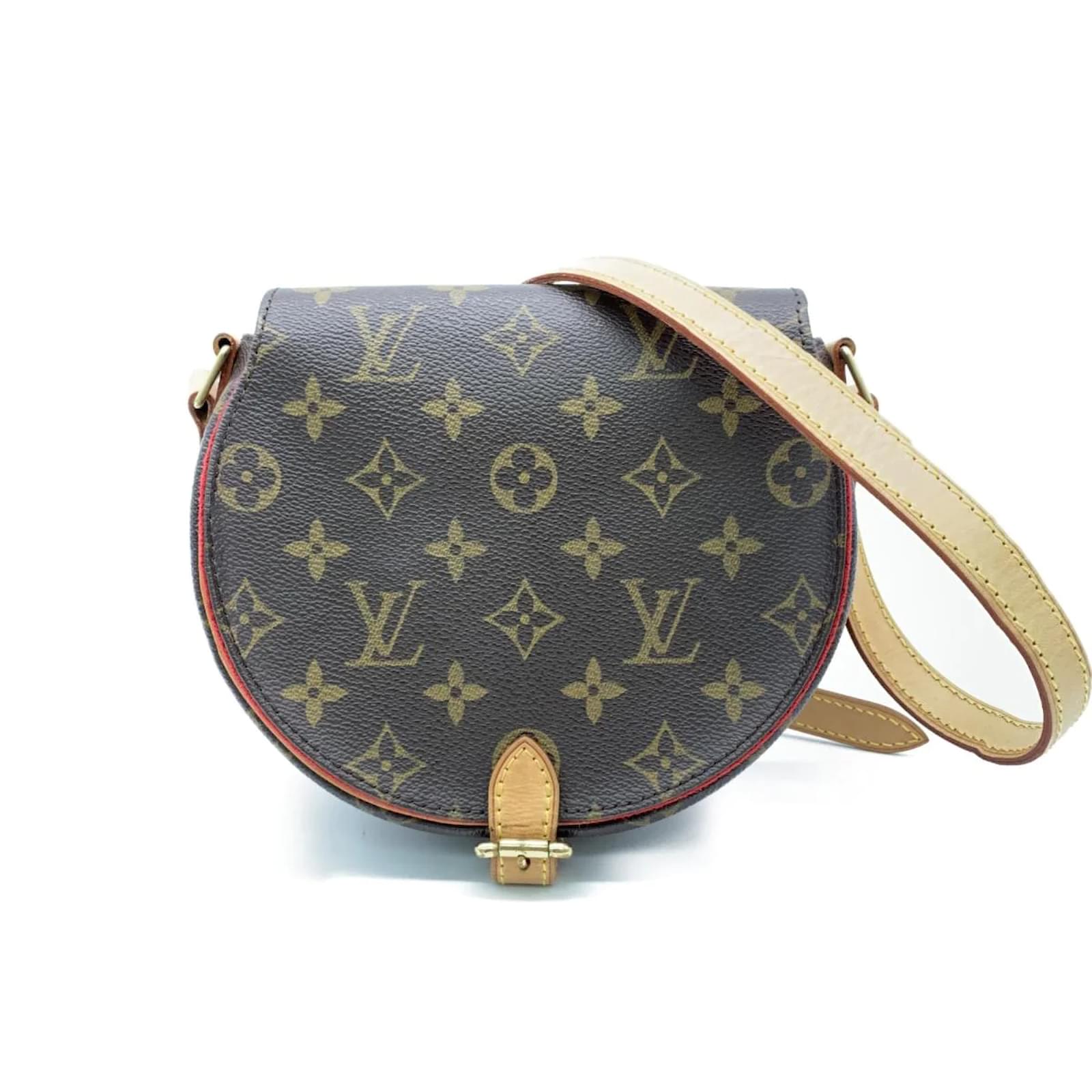 Louis Vuitton Monogram Tambourine Crossbody Bag M51179 Brown Cloth  ref.834641 - Joli Closet