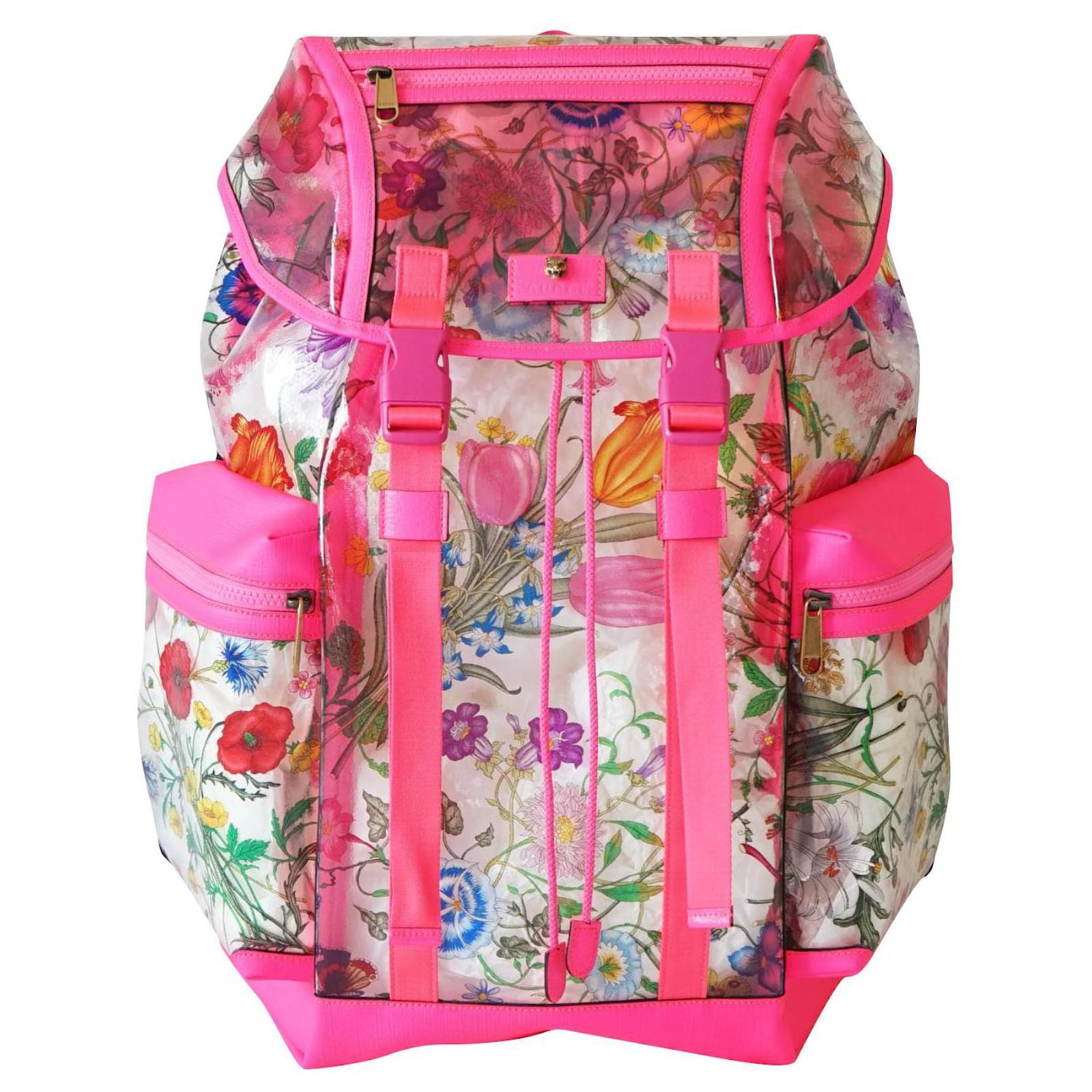 Gucci Backpacks Pink Leather Plastic ref.835271 - Joli Closet