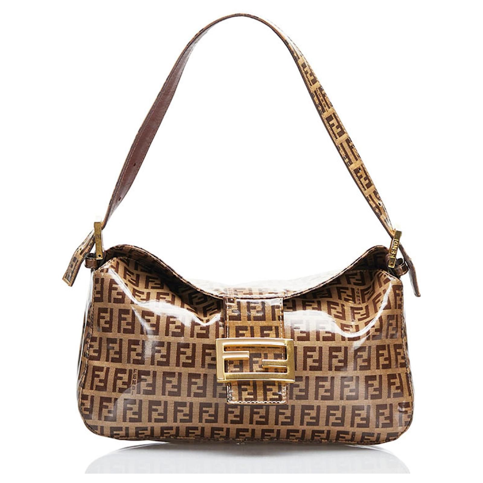 Fendi Zucchino Brown Leather ref.835400 - Joli Closet