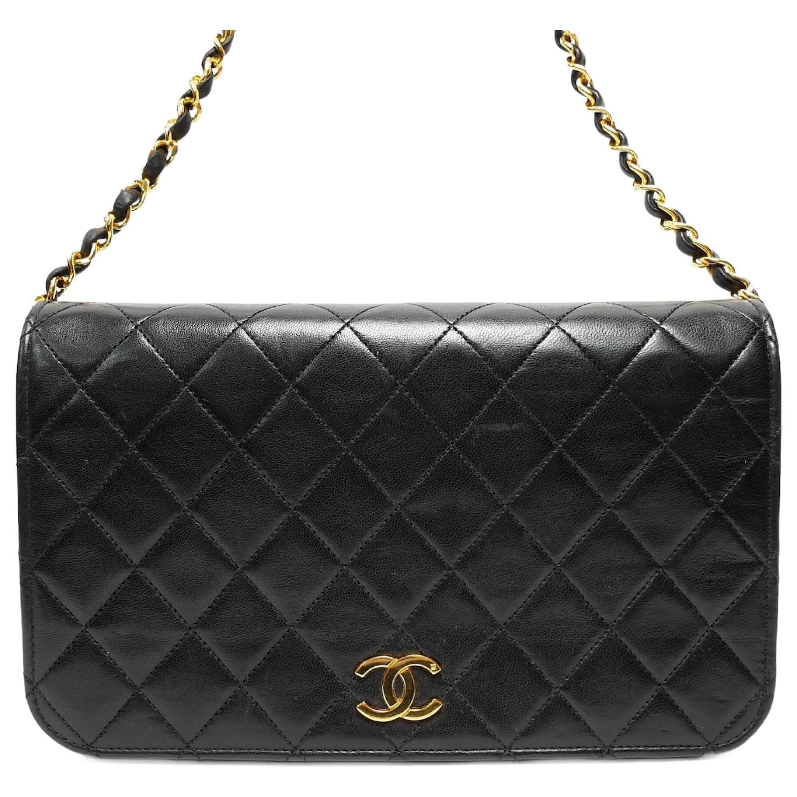 Chanel Sac à Rabat Black Leather ref.835522 - Joli Closet