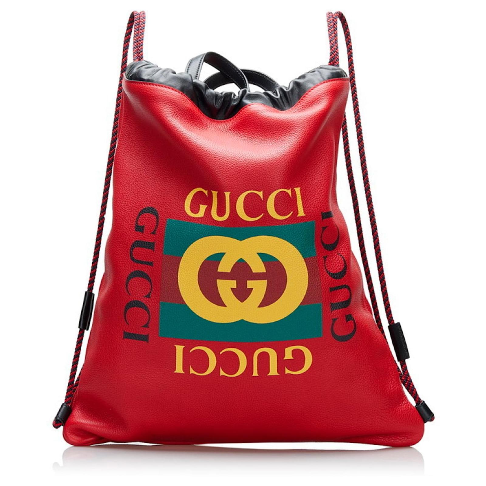 gucci Red Leather ref.835684 - Joli Closet