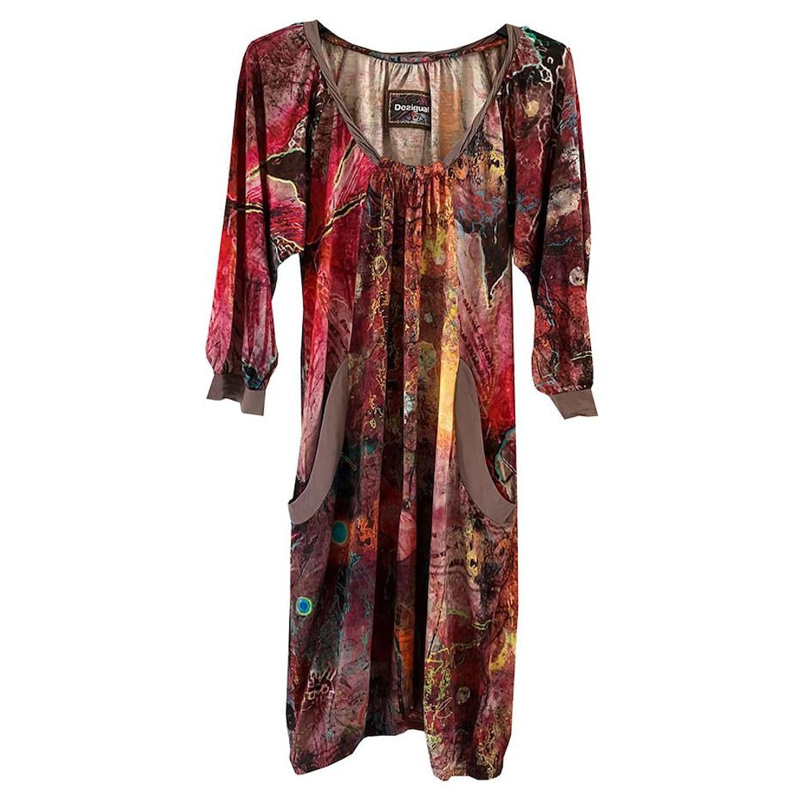 Desigual Dresses Multiple colors Cotton Viscose ref.836726 - Joli Closet