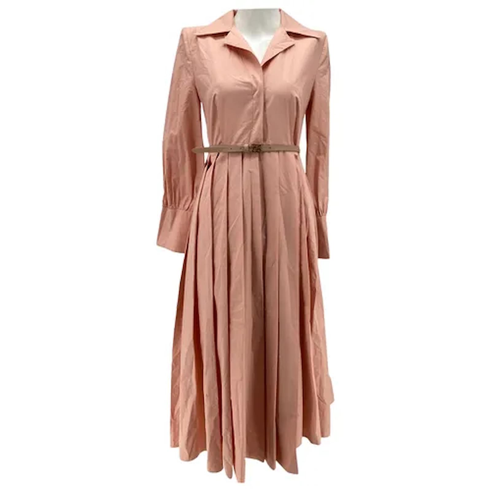 ワンピース Fendi Pink Cotton Blend Dress Fendi Pink Cotton Blend Dress ワンピース＆ドレス 通販 | italist