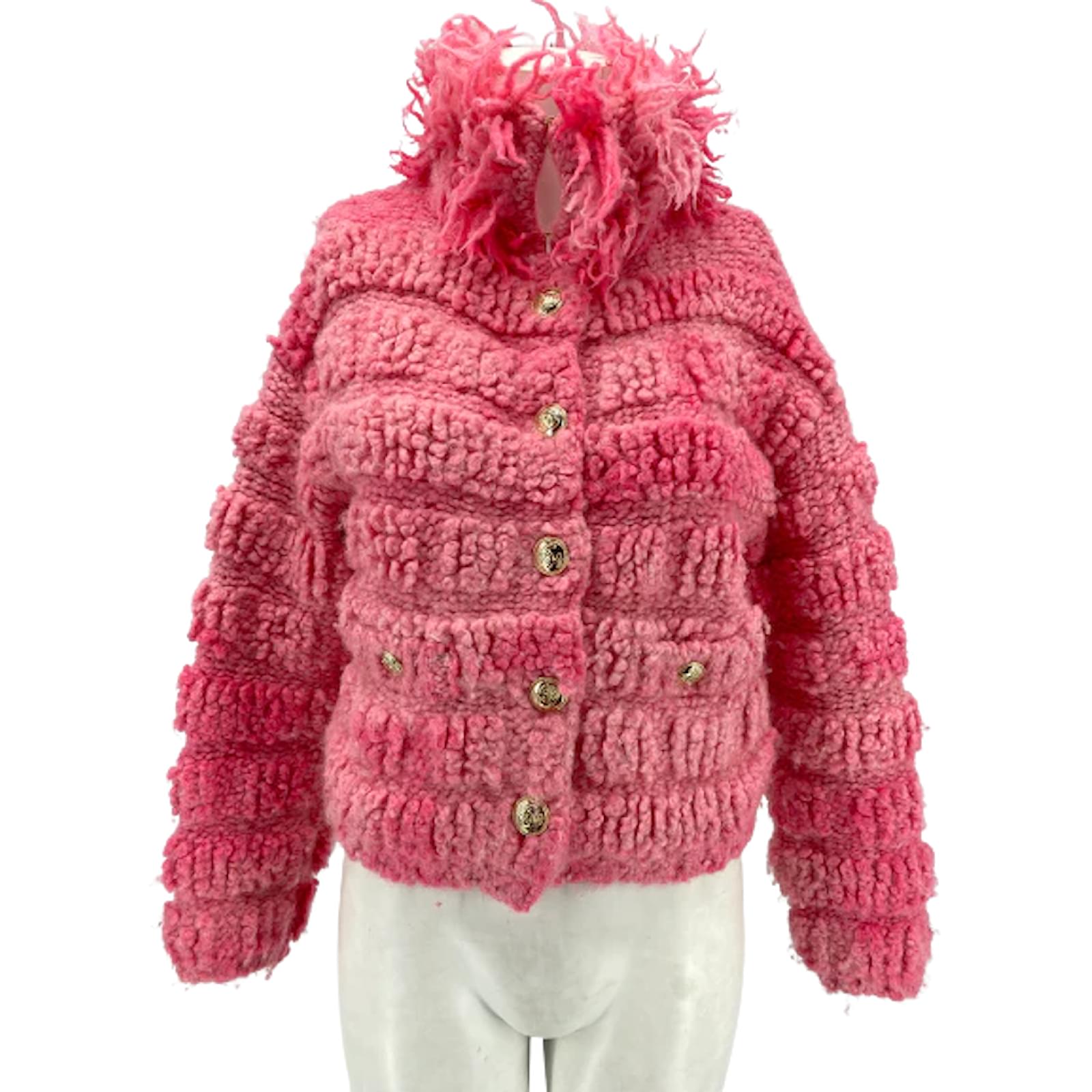 CHANEL Jackets T.fr 36 WOOL Pink ref.837131 - Joli Closet