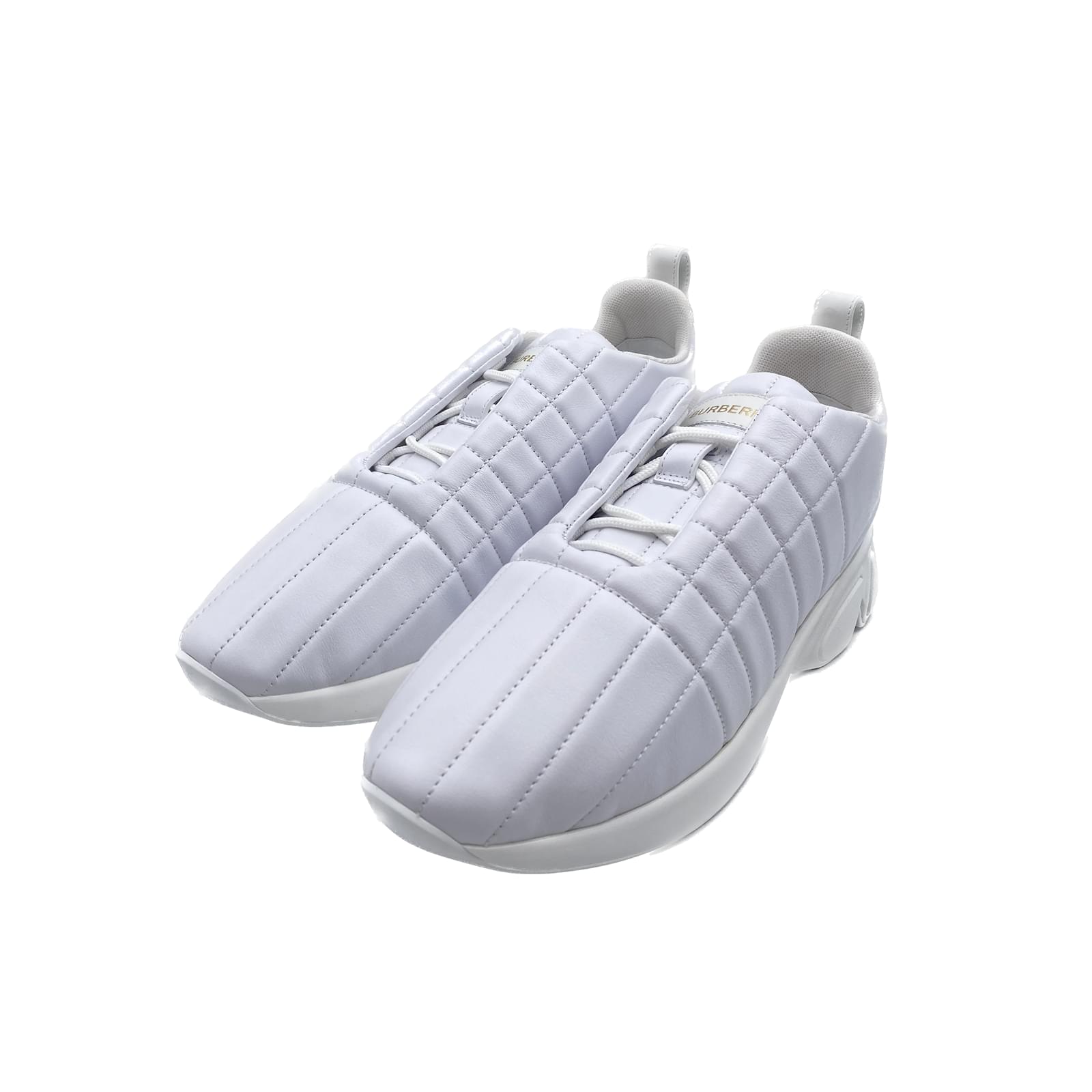 White best sale burberry trainers