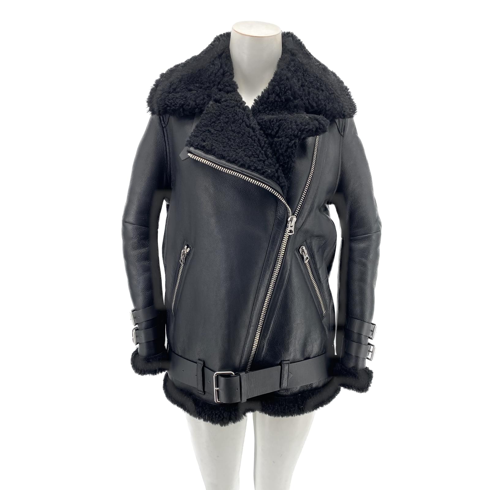 ACNE STUDIOS Coats T.fr 32 Leather Black ref.838694 - Joli Closet
