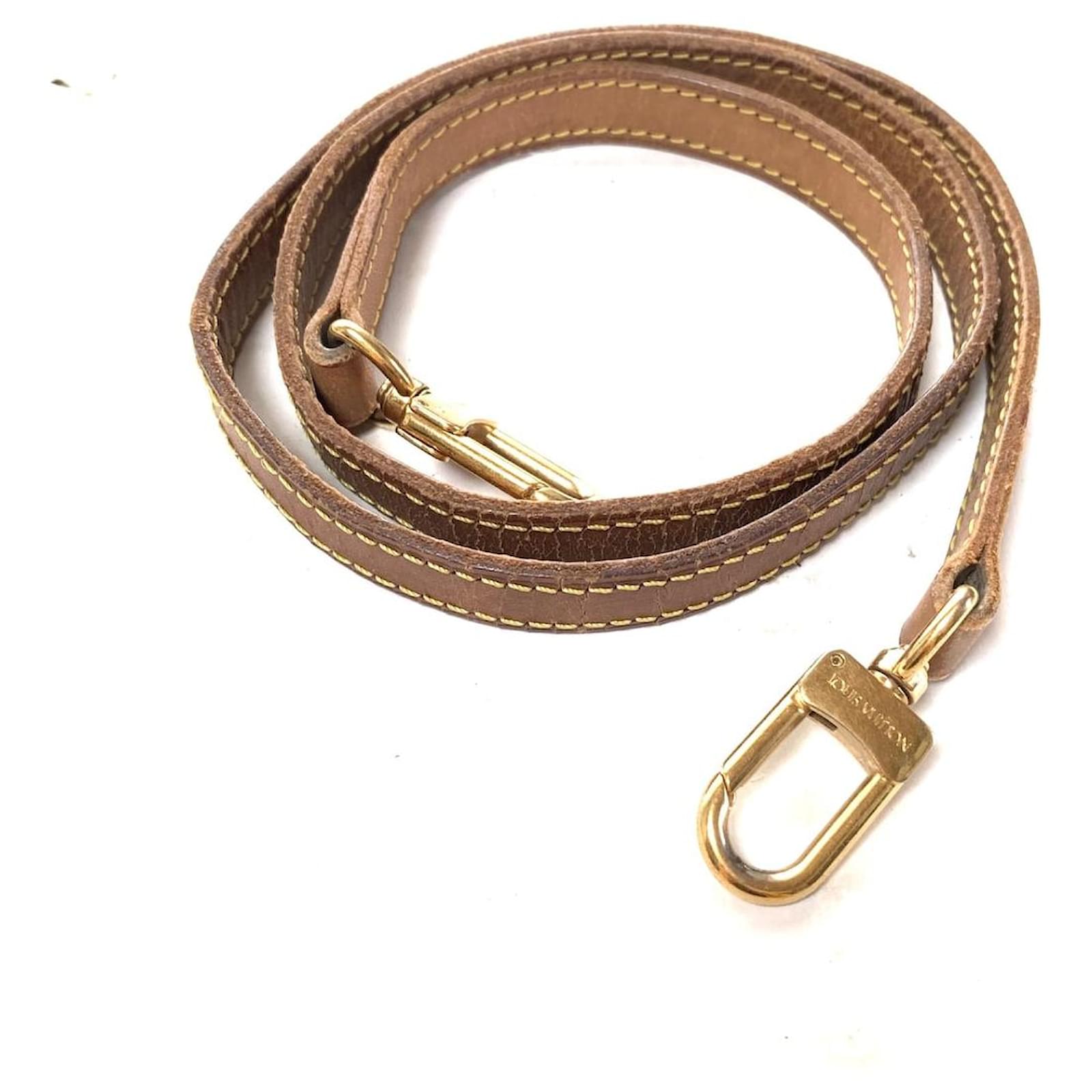 Louis Vuitton shoulder strap Brown Leather ref.839277 Joli Closet
