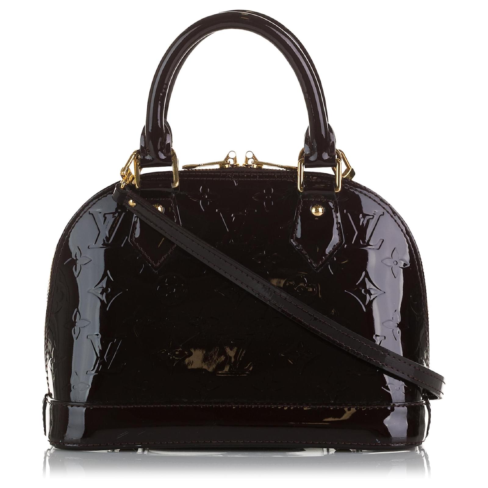 Alma BB Bag - Luxury Monogram Vernis Leather Purple