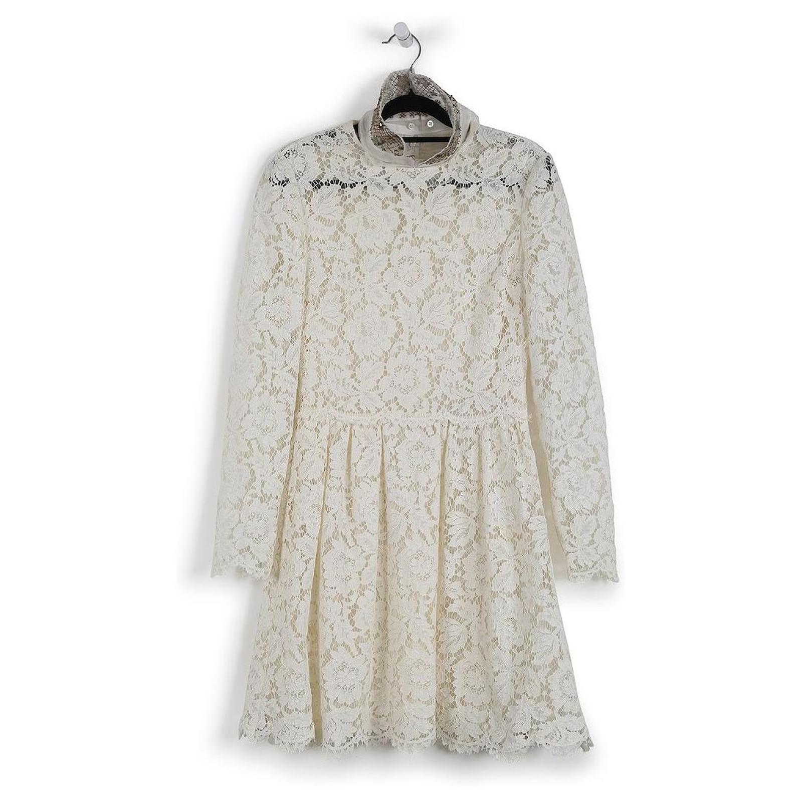 valentino white dress long sleeve Valentino