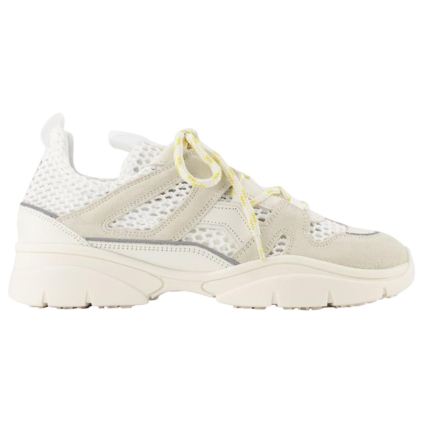 Sneakers Kindsay-Gd - Isabel Marant - Bianco - Pelle ref.840791 - Joli  Closet