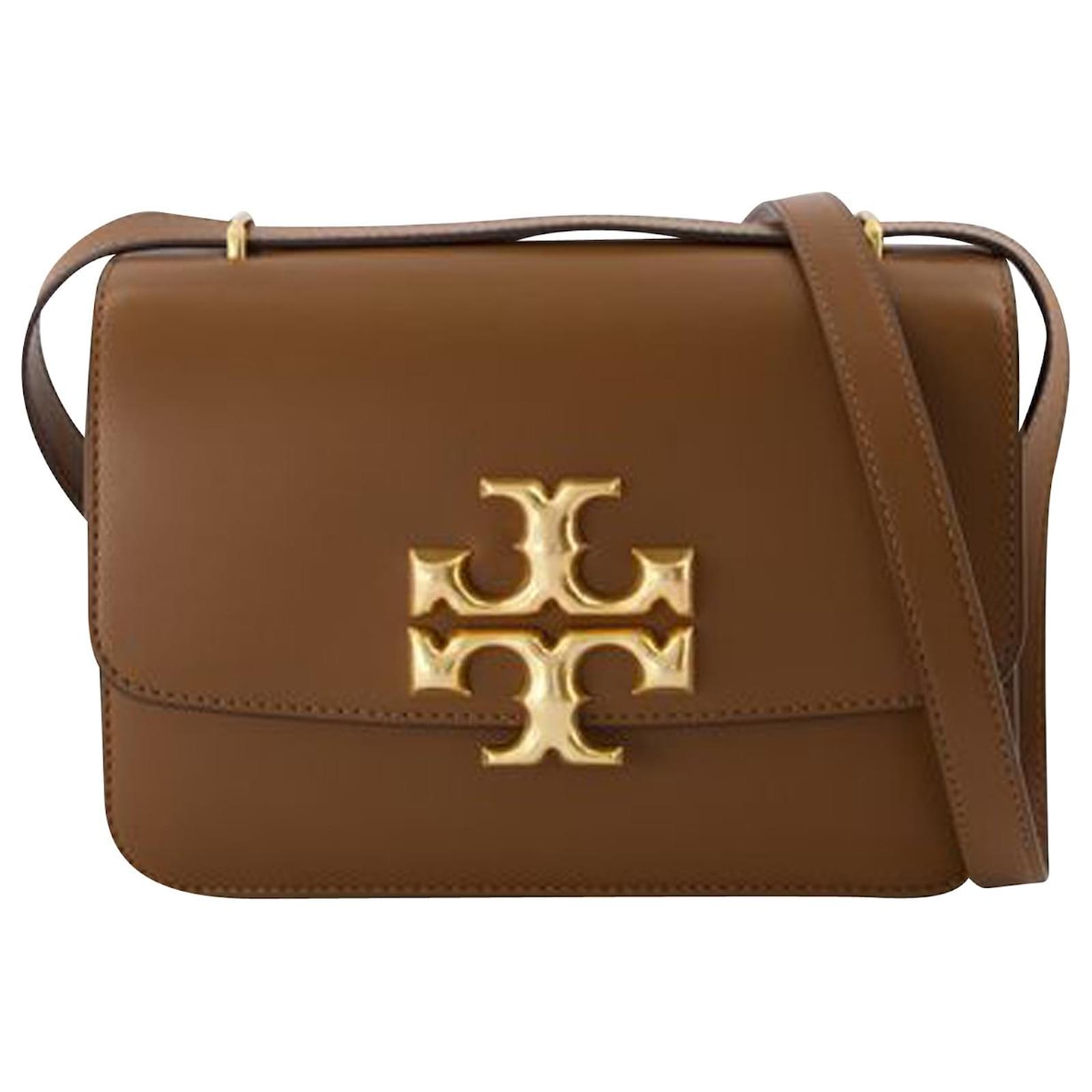 Tory Burch Eleanor Small Convertible Shoulder Bag Leather MOOSE