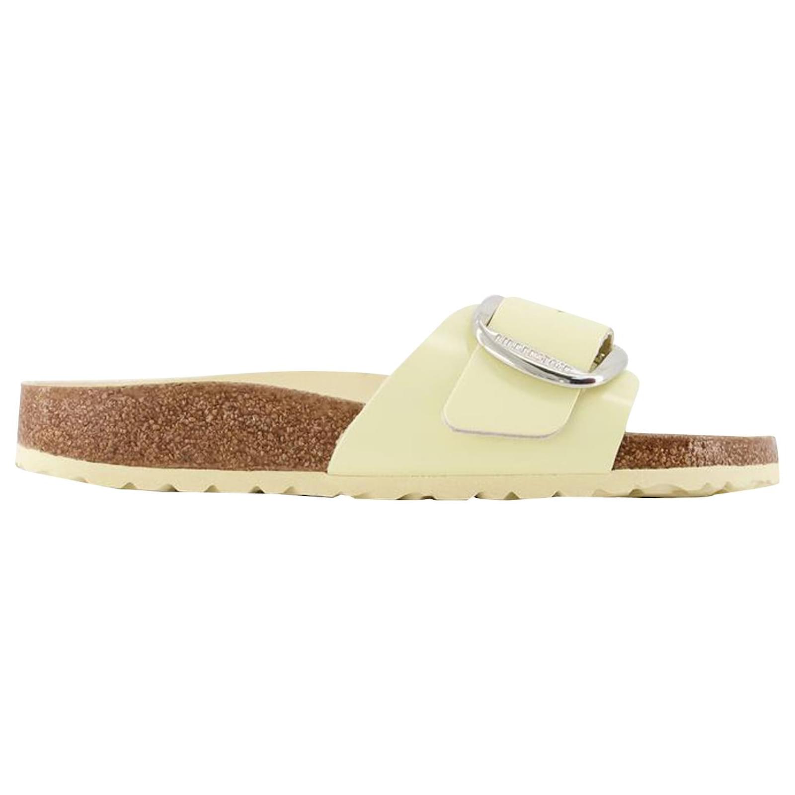 Madrid Bb Nl High Shine Mule - Birkenstock - Butter - Leather Yellow ...