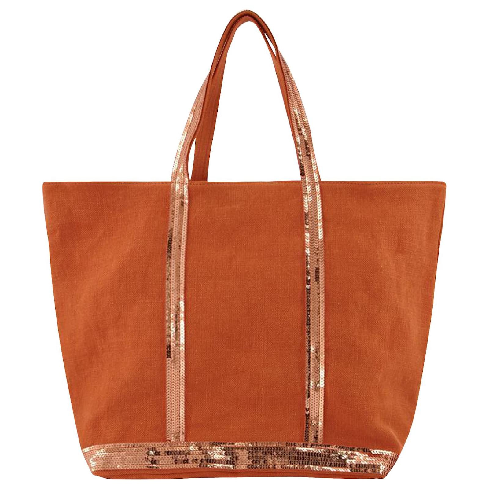 Handbag Sac Vanessa Bruno Orange Sac Vanessa Bruno Cuir Oeillet