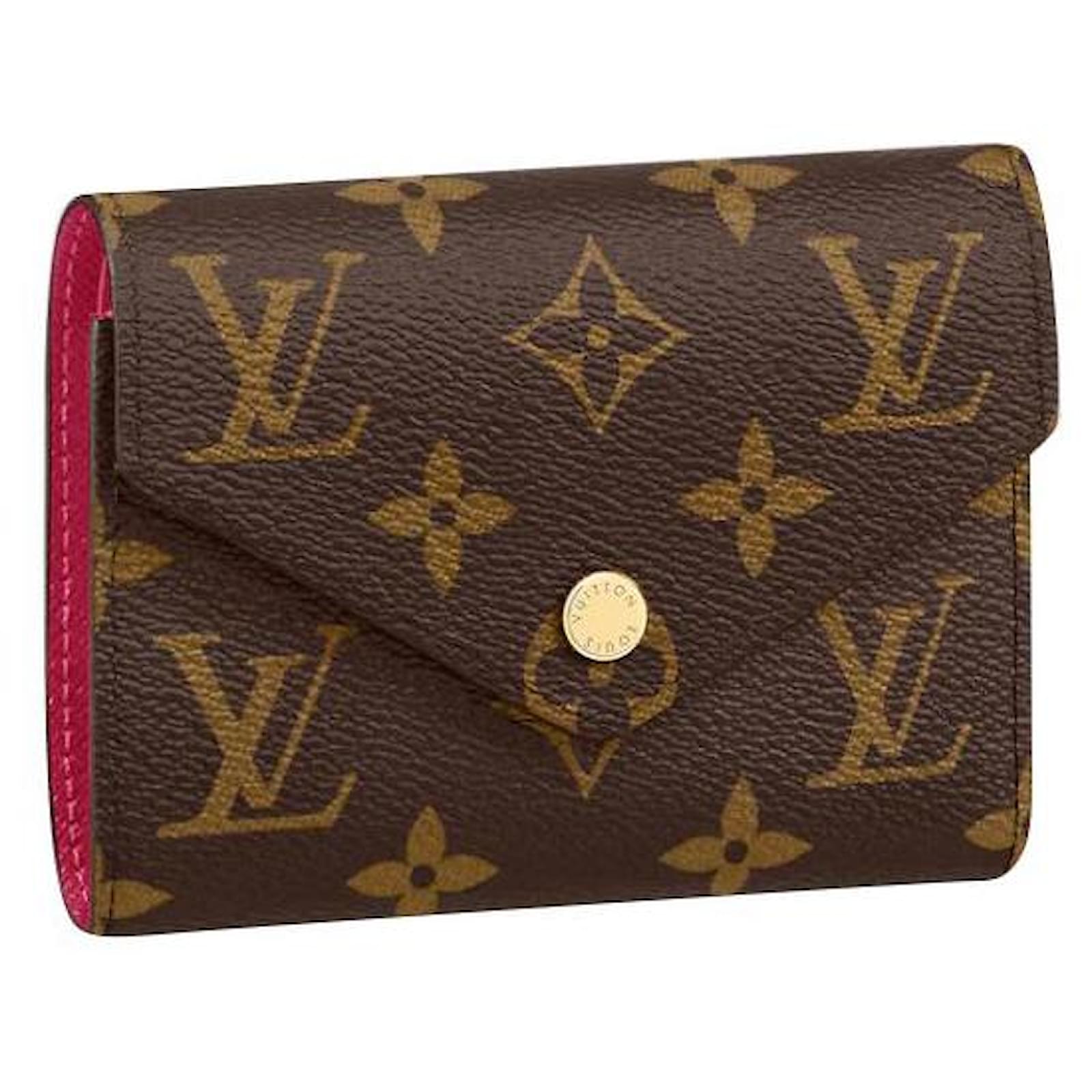 Louis Vuitton LV Victorine wallet new Fuschia Cloth ref.841159 - Joli Closet