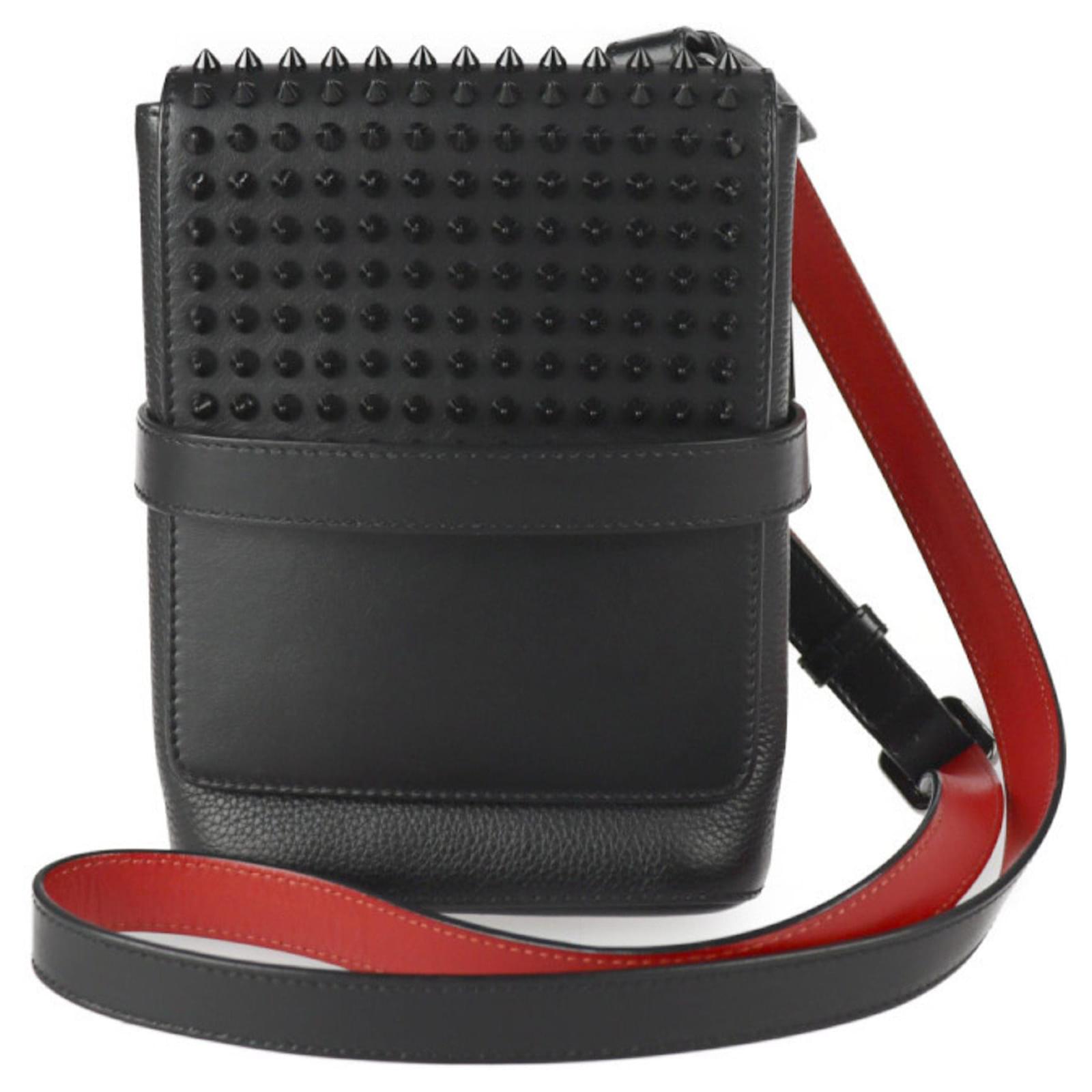 Christian Louboutin Benech-Reporter Schwarz Leder ref.841250  