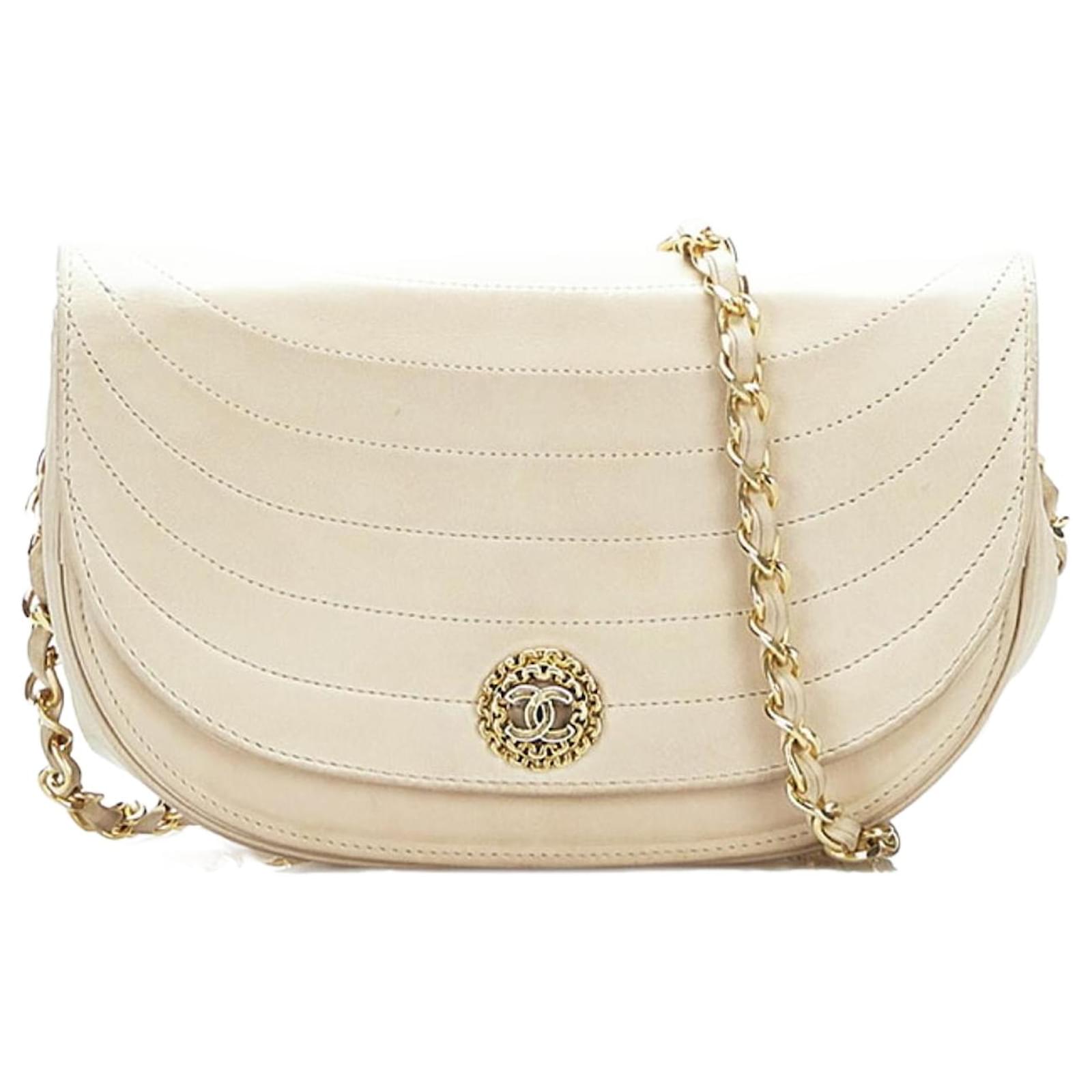 CHANEL, Bags, Chanel Vintage Half Moon Flap Bag