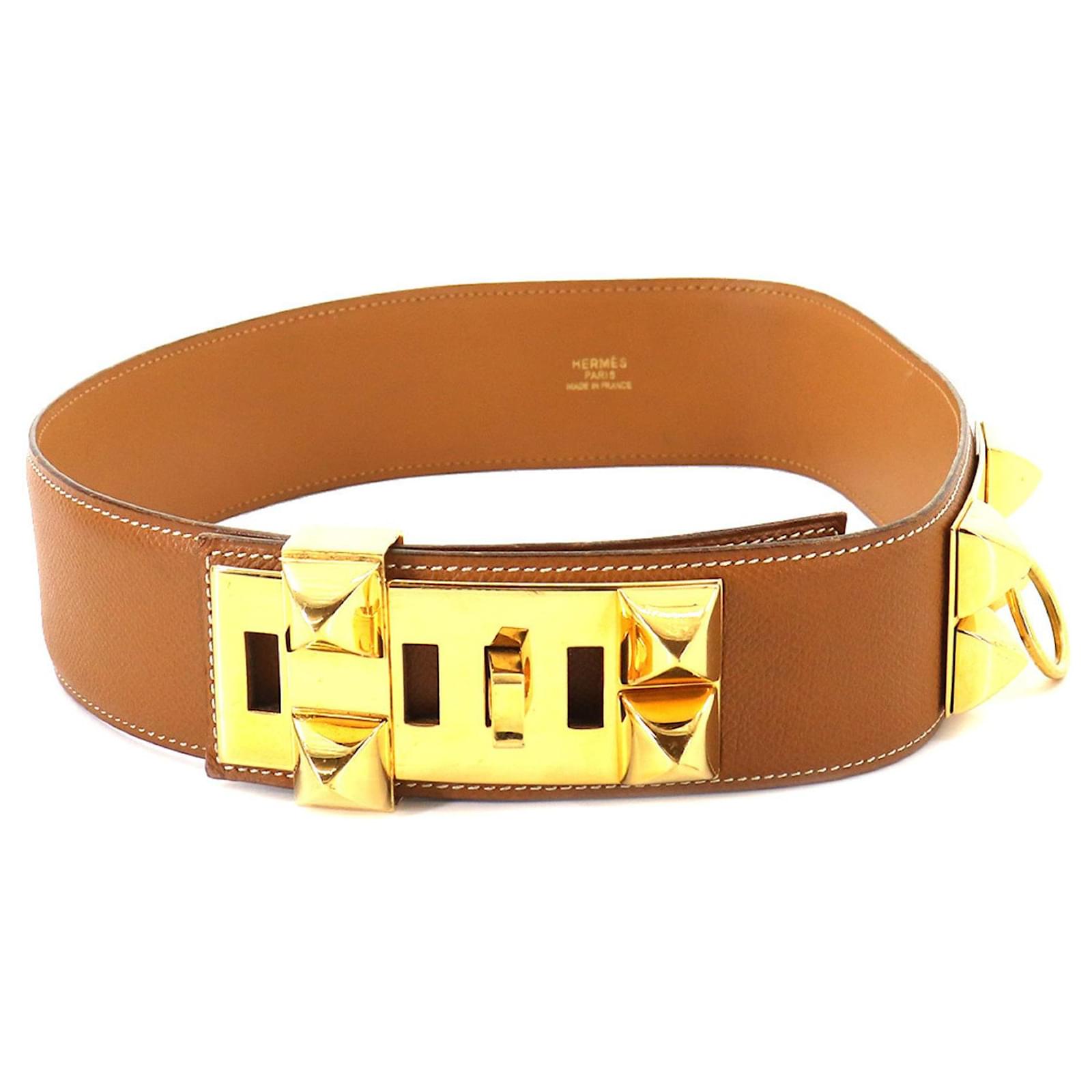 Hermès Collier de chien Brown Leather ref.841594 - Joli Closet