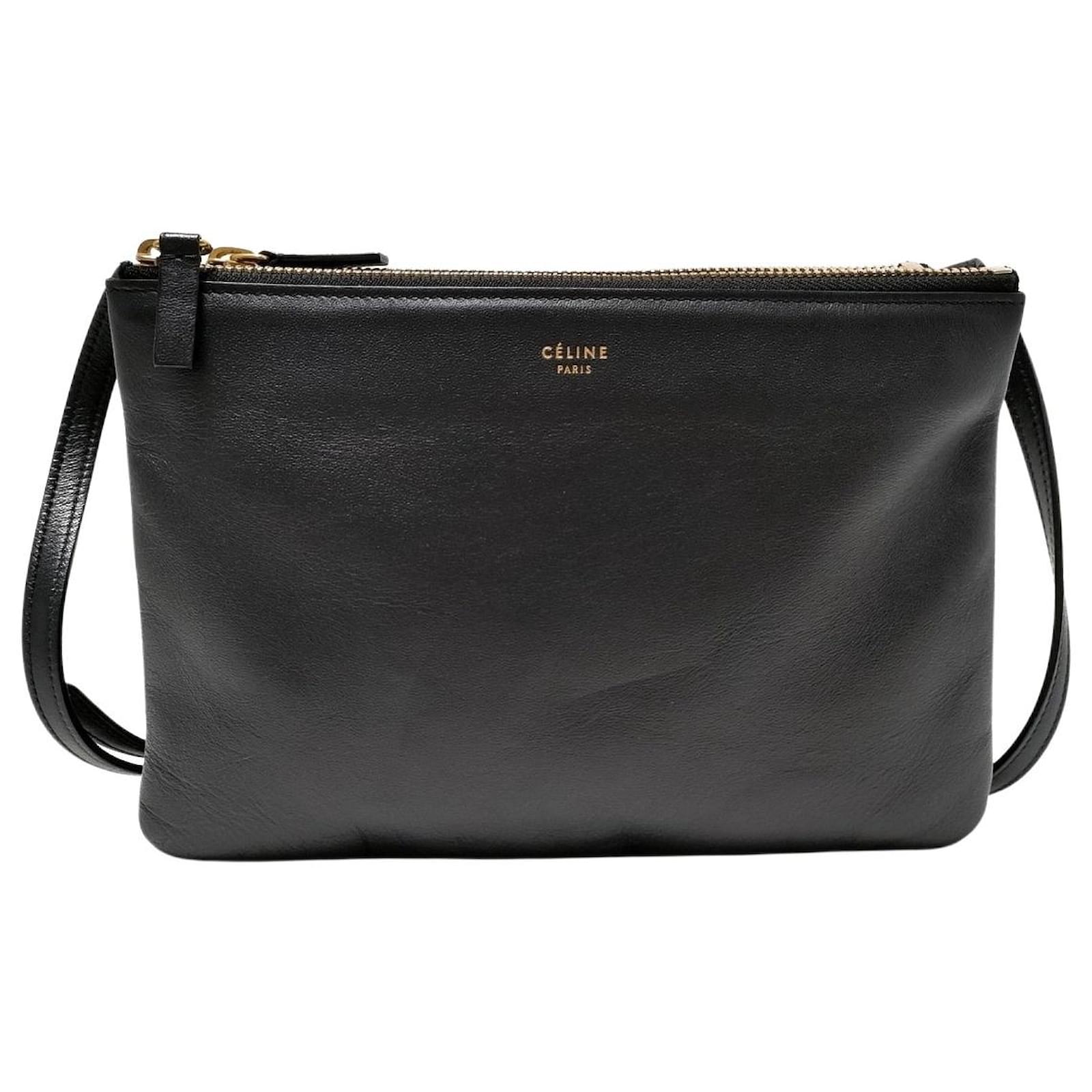 Céline Trio Black Leather ref.841602 - Joli Closet