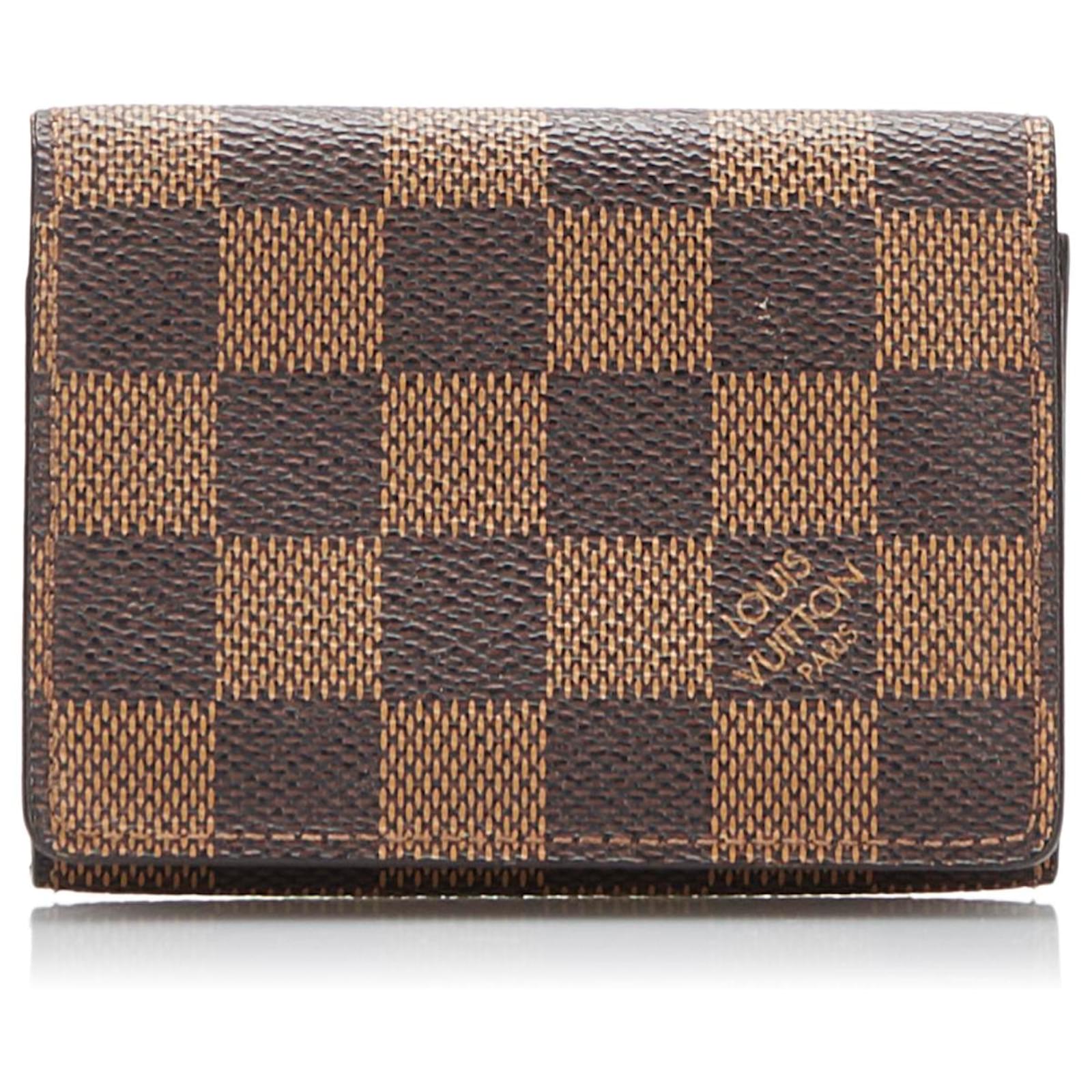 Louis Vuitton Brown Damier Ebene Pattern Card Holder