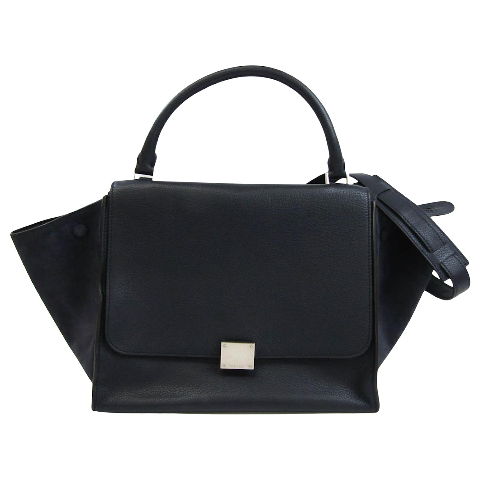 Céline Trapèze Navy blue Leather ref.841967 - Joli Closet