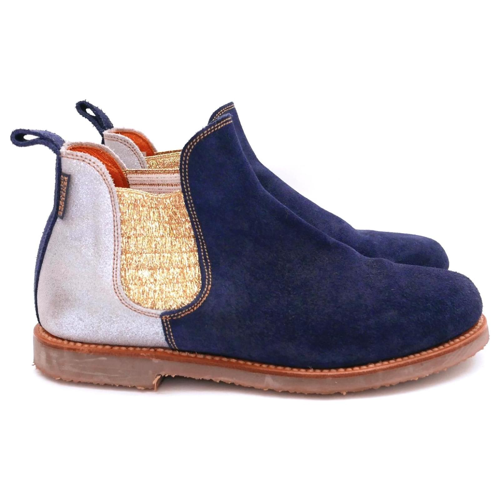 Autre Marque Penelope Chilvers Tomboy ankle boots Beige Golden