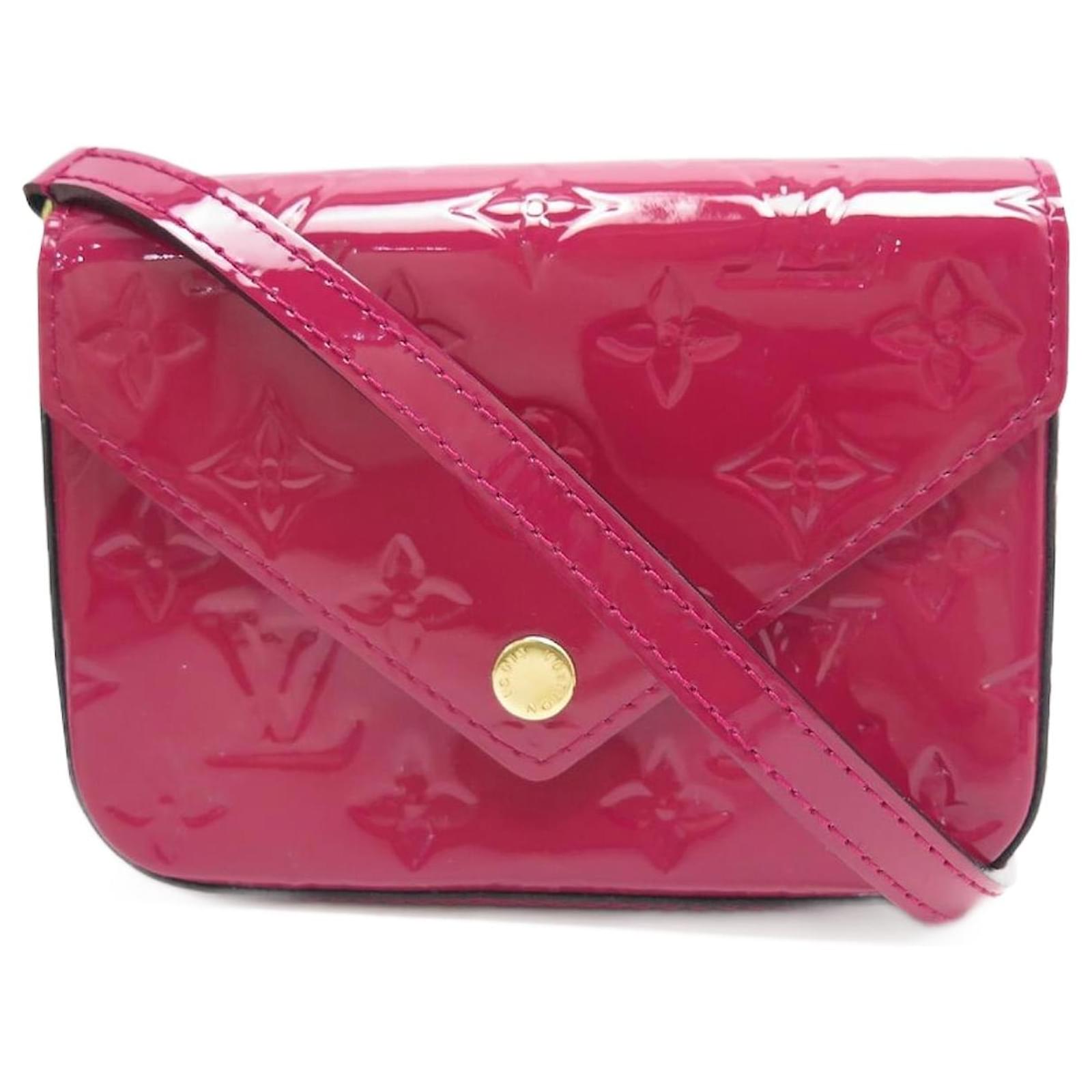 NEW LOUIS VUITTON MINI LUCIE M BAG90285 INDIAN PINK PATENT LEATHER