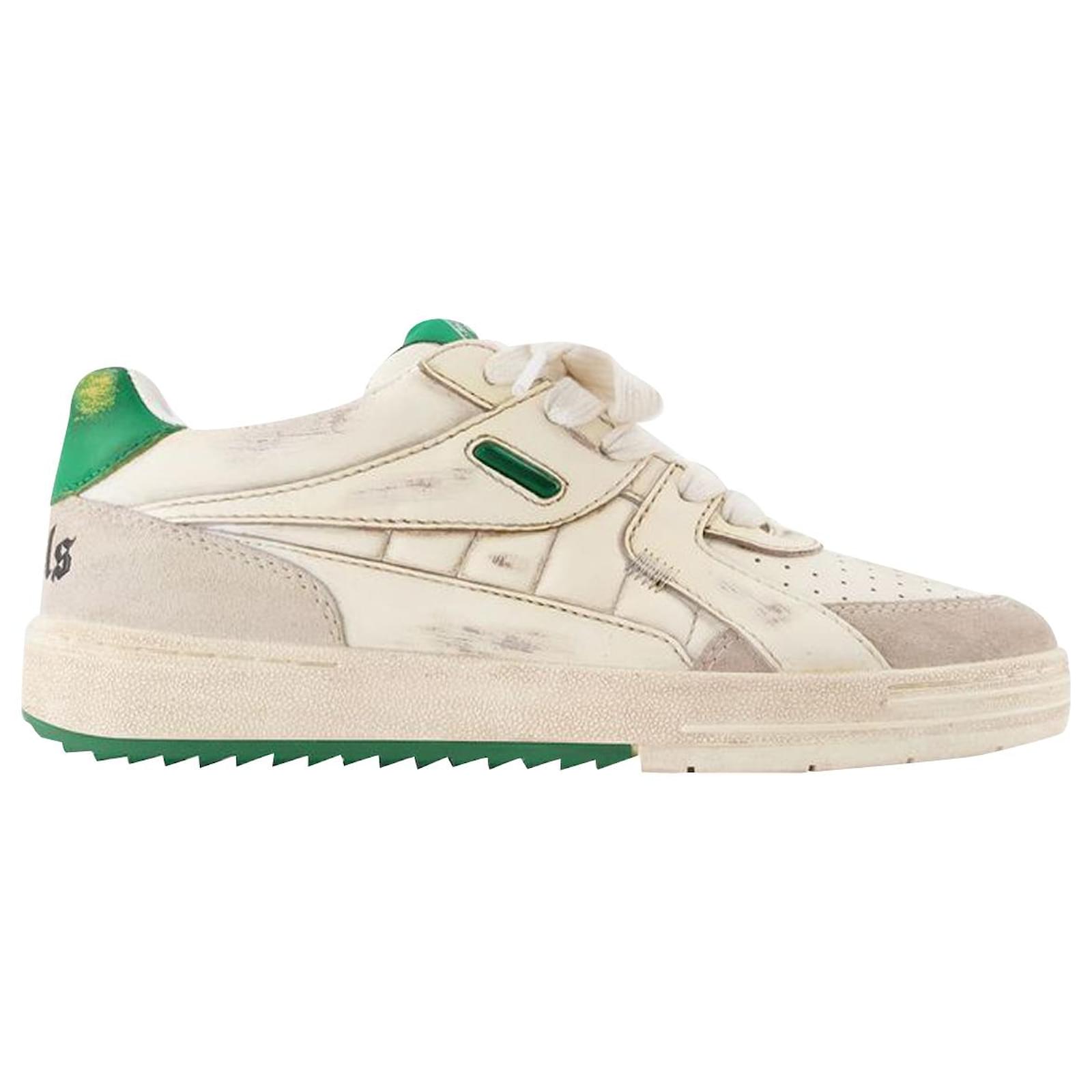 University Origin Sneakers Palm Angels Green Leather ref