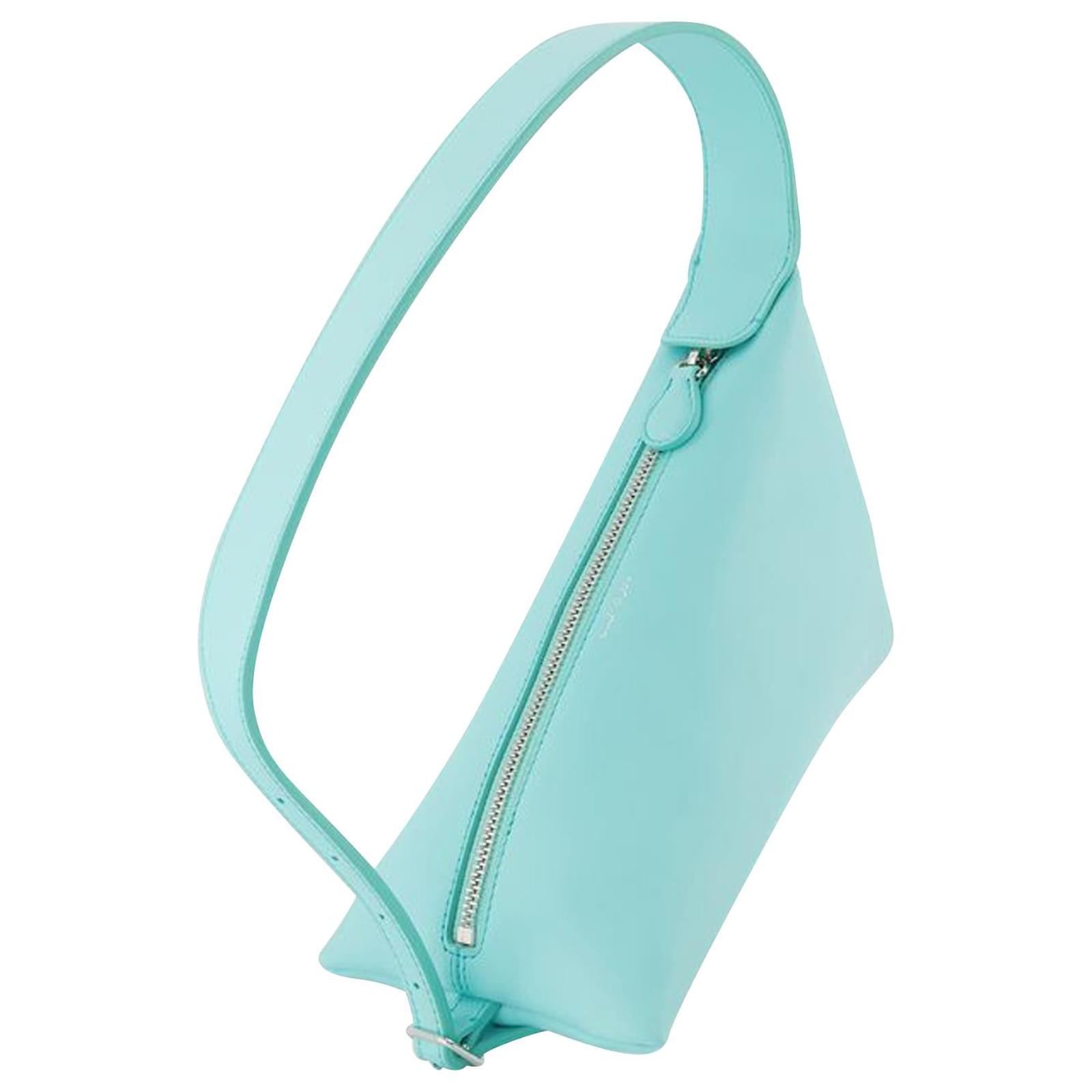 Courreges Blue Logo Shoulder Bag