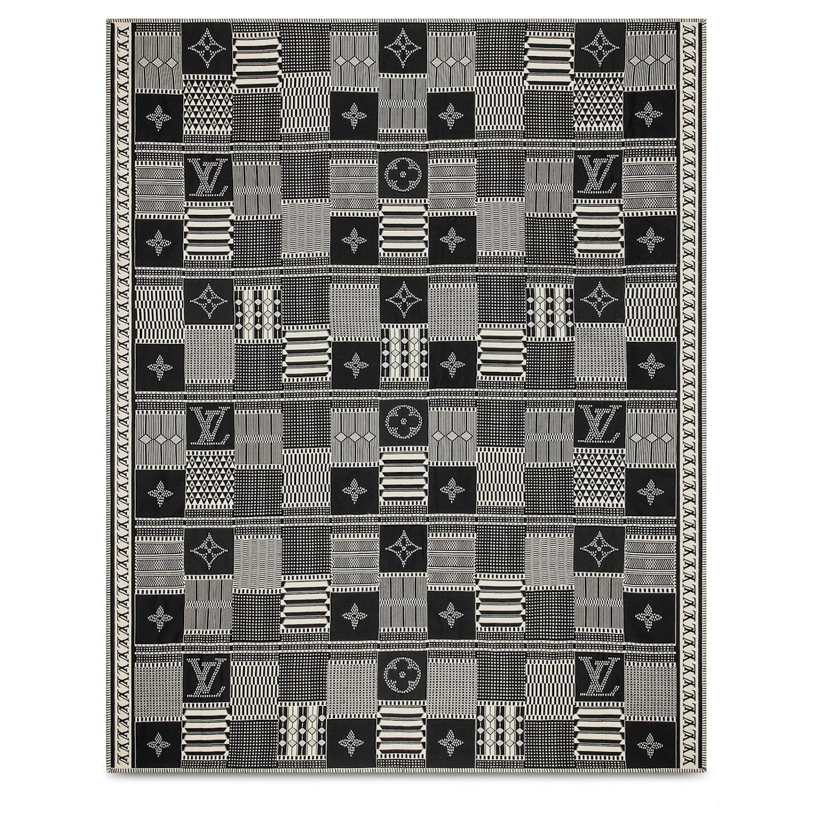 Louis Vuitton LV blanket monogram eclipse Dark grey Wool ref