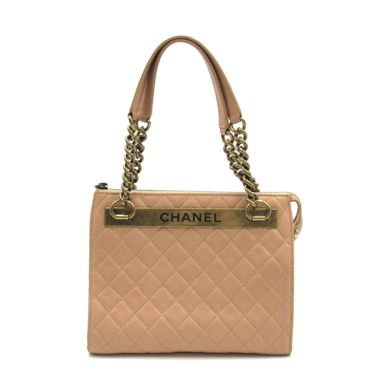 Chanel Quilted leather 31 Rue Cambon Shoulder Bag Pink Pony-style
