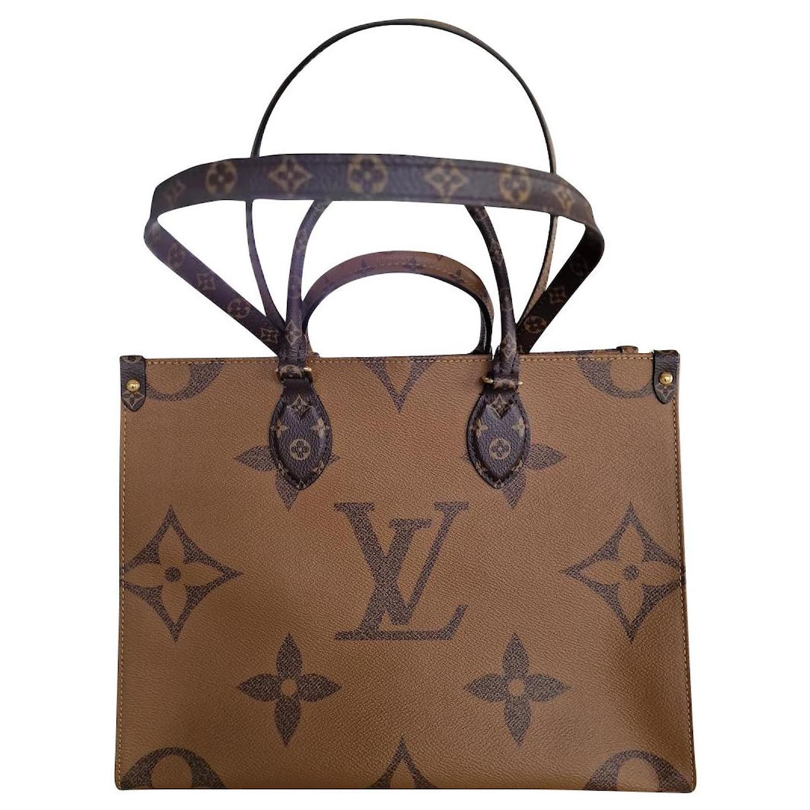 Louis Vuitton LV ONTHEGO TOTE Brown Cloth ref.845348 - Joli Closet