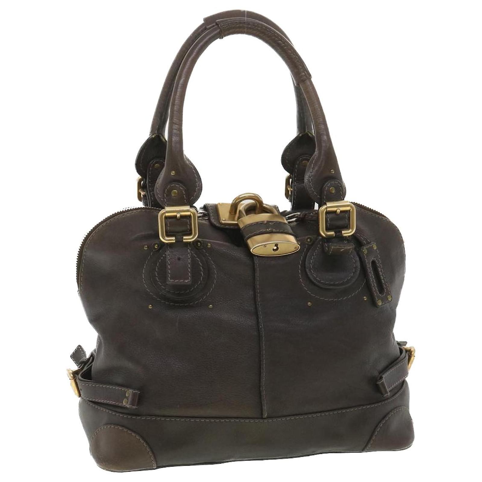 Chloé Chloe Paddington Hand Bag Leather Brown 03-07-53 6 auth