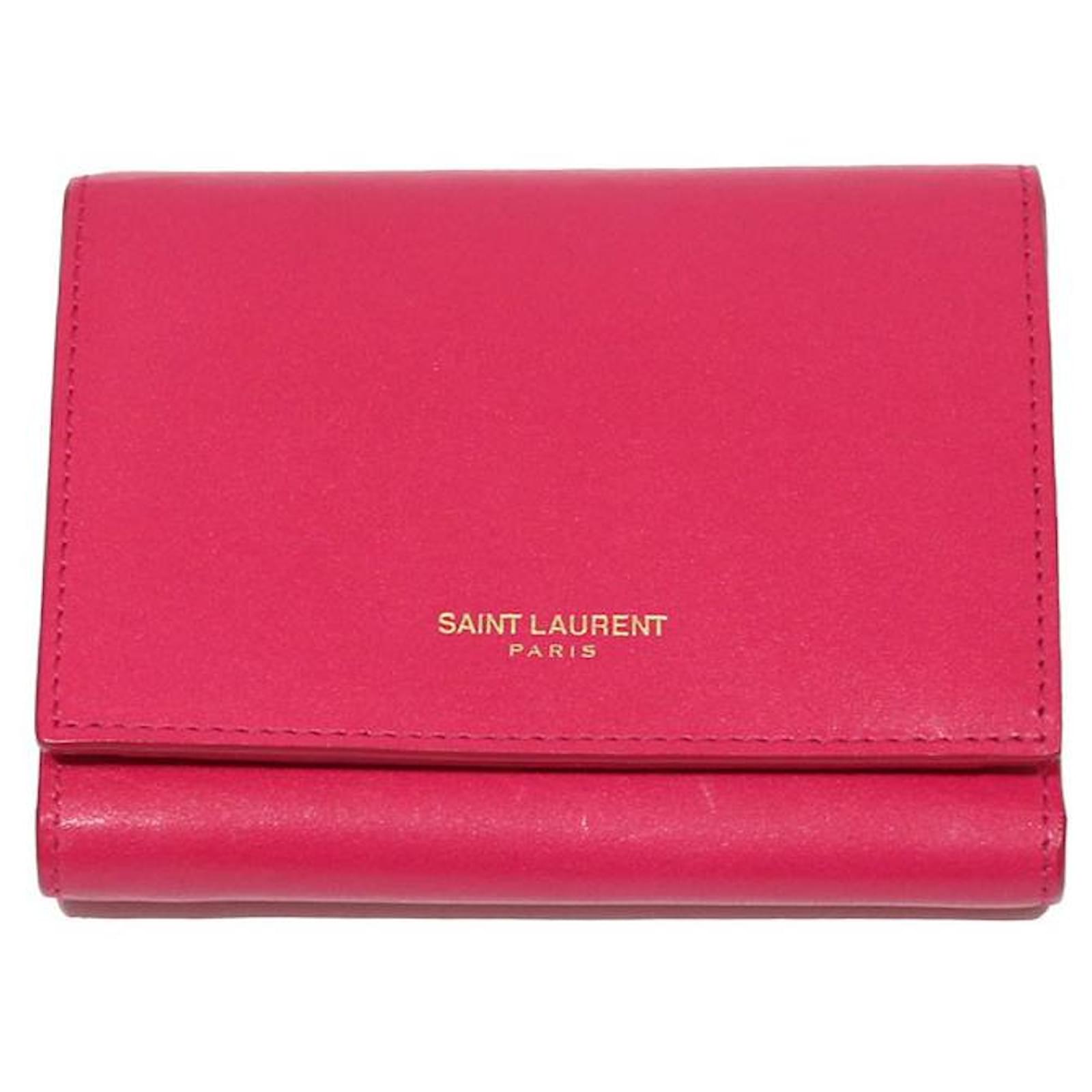Saint Laurent Wallets Pink Leather Joli Closet