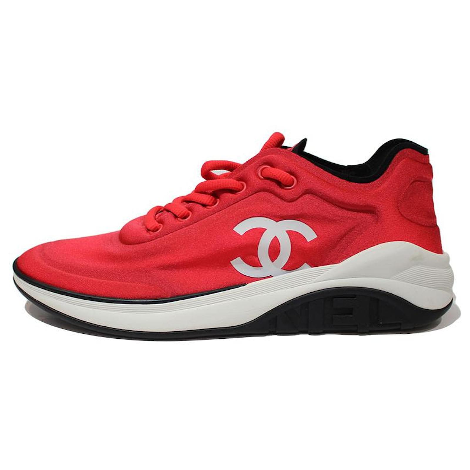 Chanel deals sneakers red