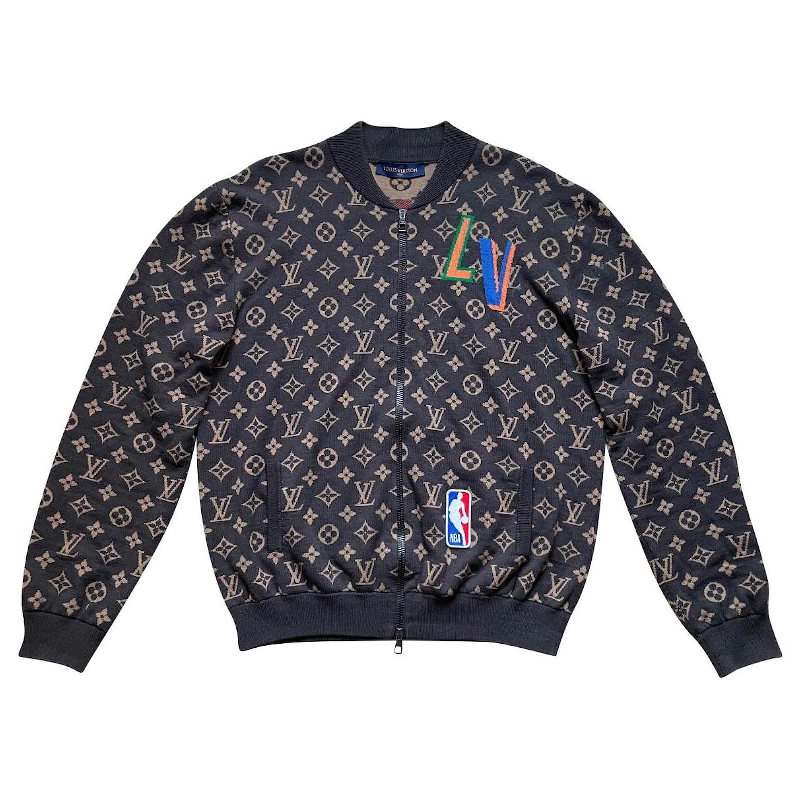 Veste Louis Vuitton x NBA Laine Marron ref.846890 - Joli Closet