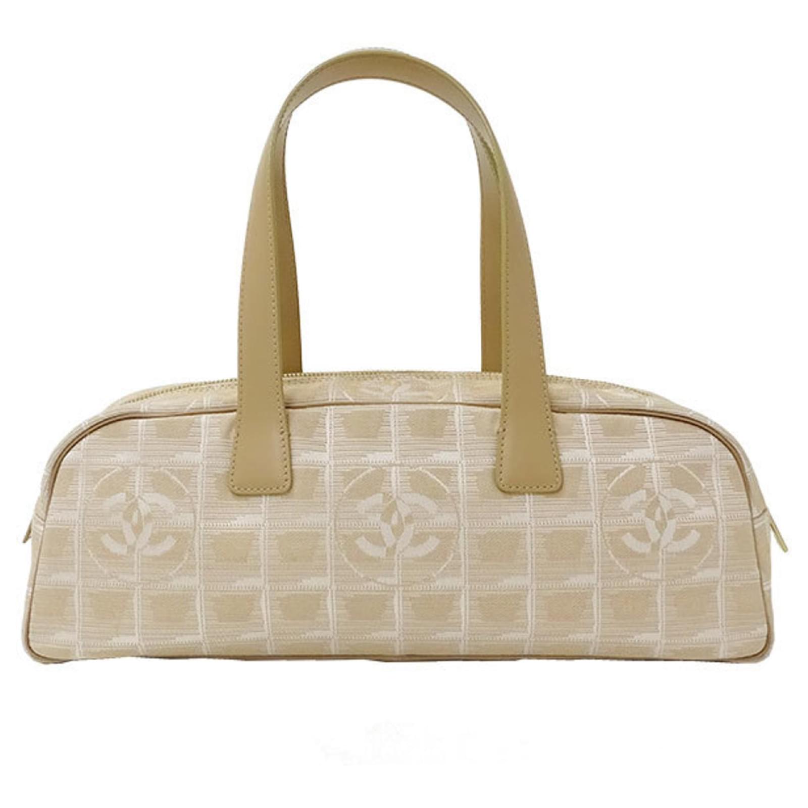 Chanel Bowling Toile Beige ref.847129 Joli Closet