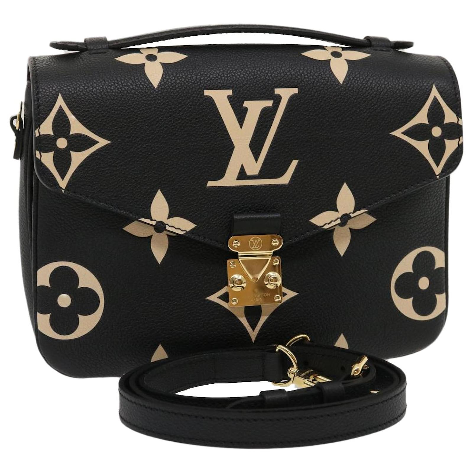 Auth Louis Vuitton Monogram Empreinte Shoulder Wallet Pochette
