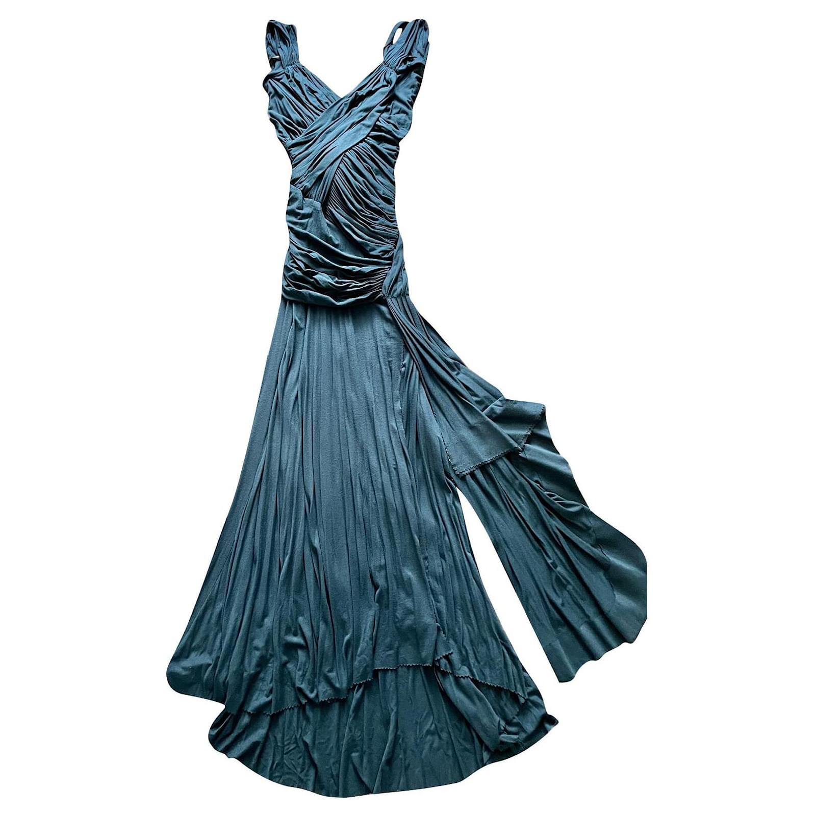 Donna Karan Dresses Dark blue Viscose Elastane ref.848566 - Joli Closet