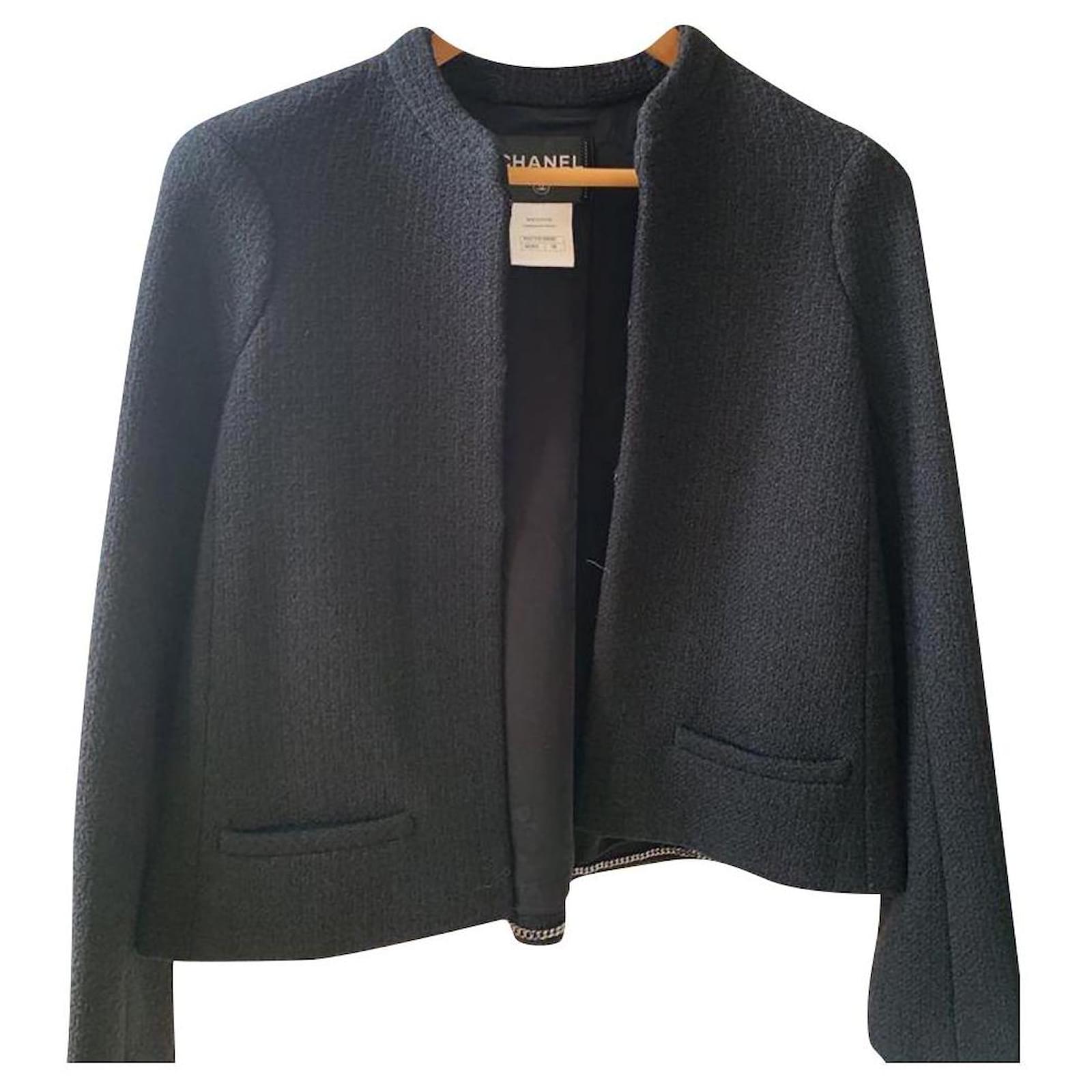 Chanel Paris/SALZBURG Black Tweed Jacket ref.848650 - Joli Closet