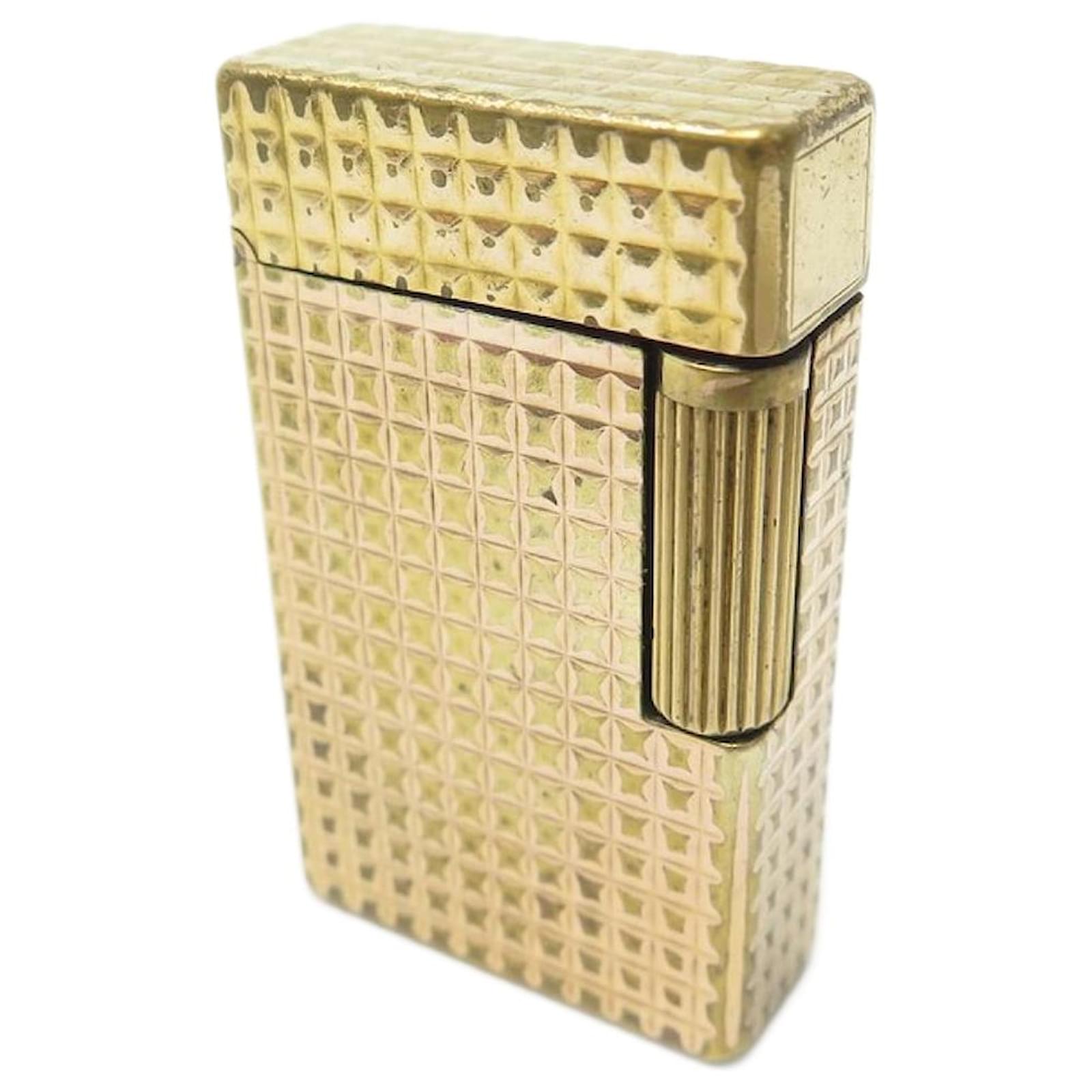 ST DUPONT LE GRAND LIGHTER DIAMOND TIP C23009 IN GOLD PLATED