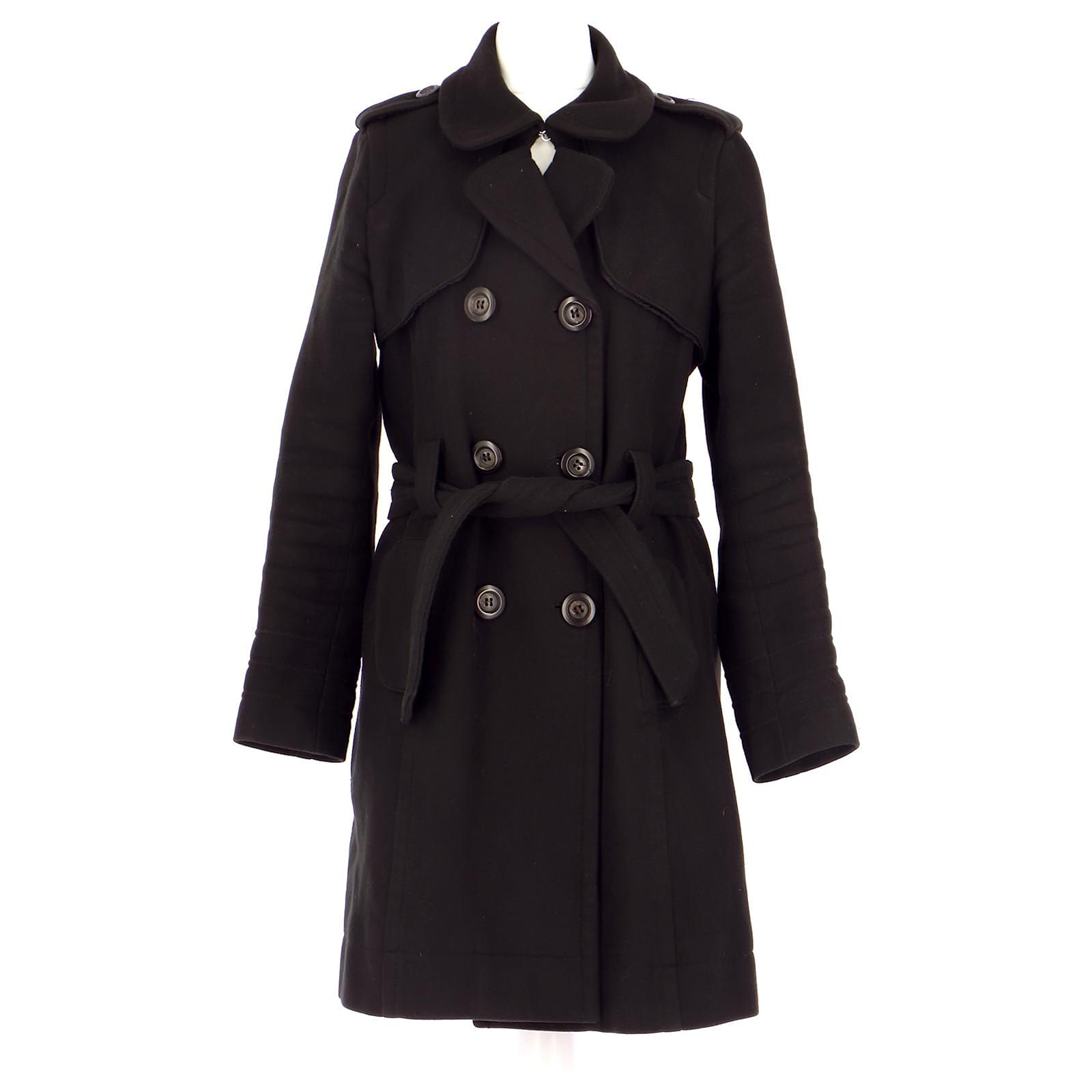 Sandro Trench Coton Noir ref.849335 - Joli Closet