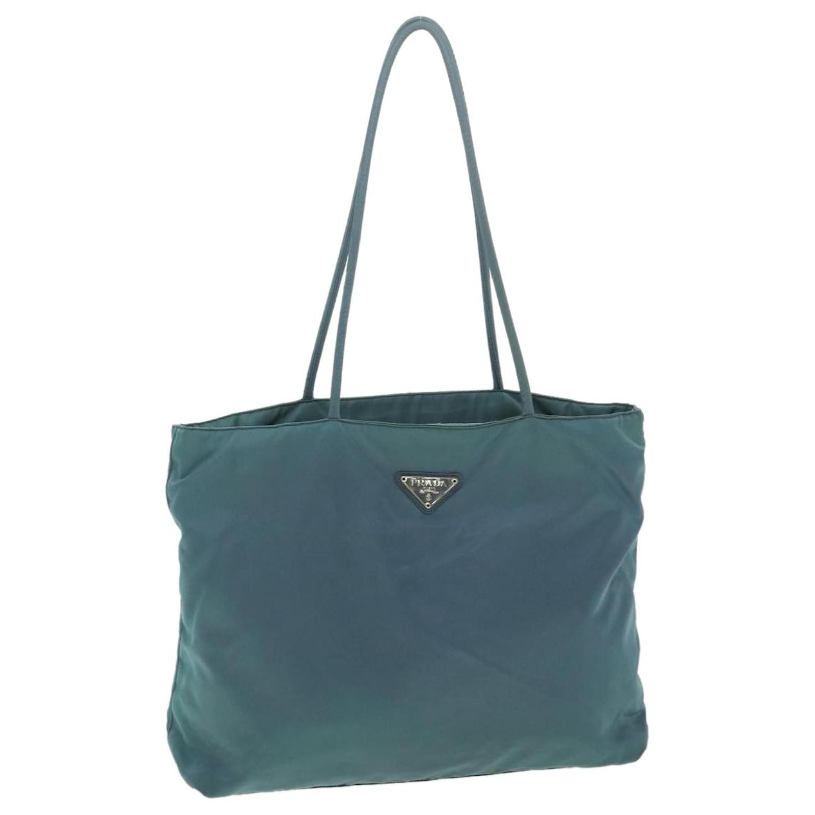 PRADA Shoulder Bag Nylon Light Blue Auth 37817 ref.849688 Joli Closet