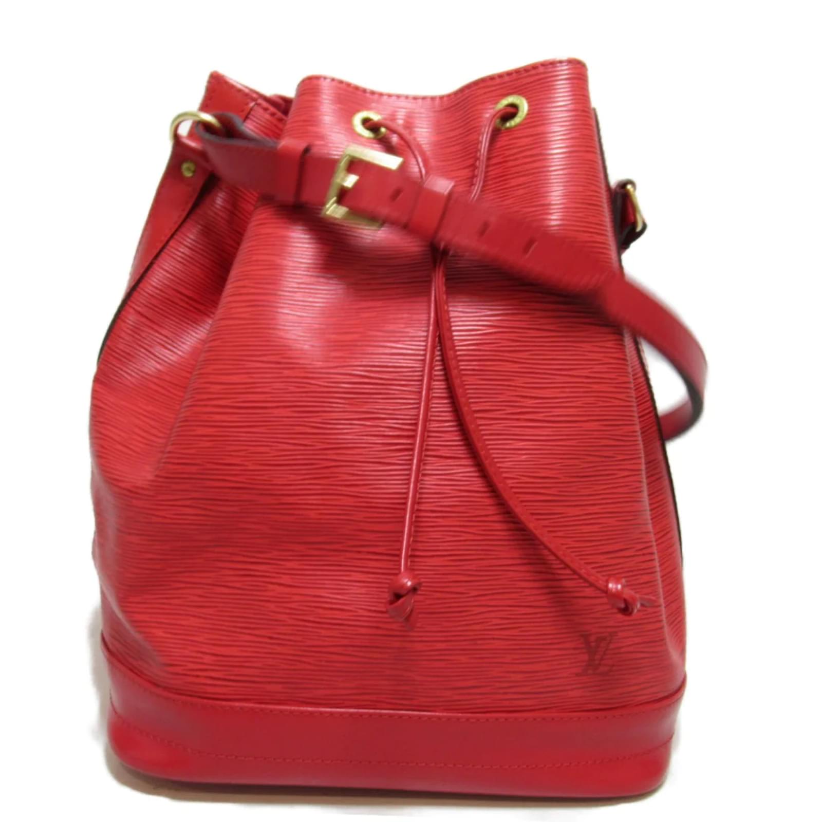 Néonoé Louis Vuitton Epi NeoNoe MM Red Pony-style calfskin ref