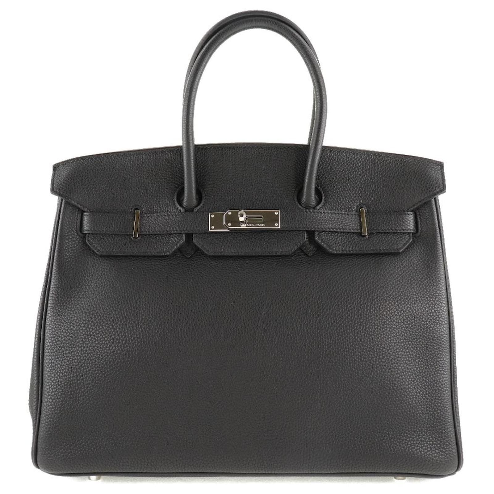 Hermès HERMES BIRKIN 35 Black Leather ref.850892 - Joli Closet
