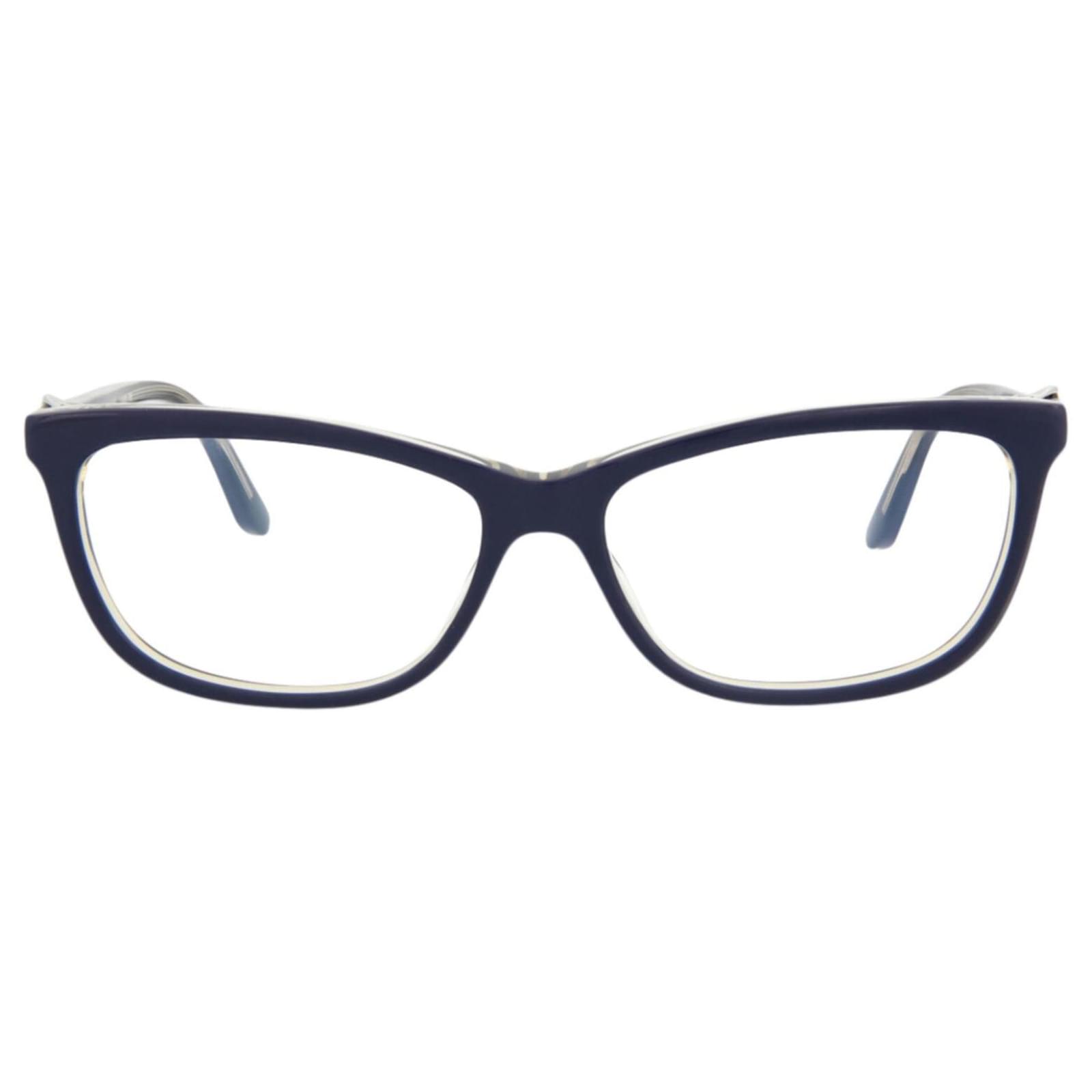 Cartier Round-Frame Acetate Optical Frames Blue Cellulose fibre ref ...