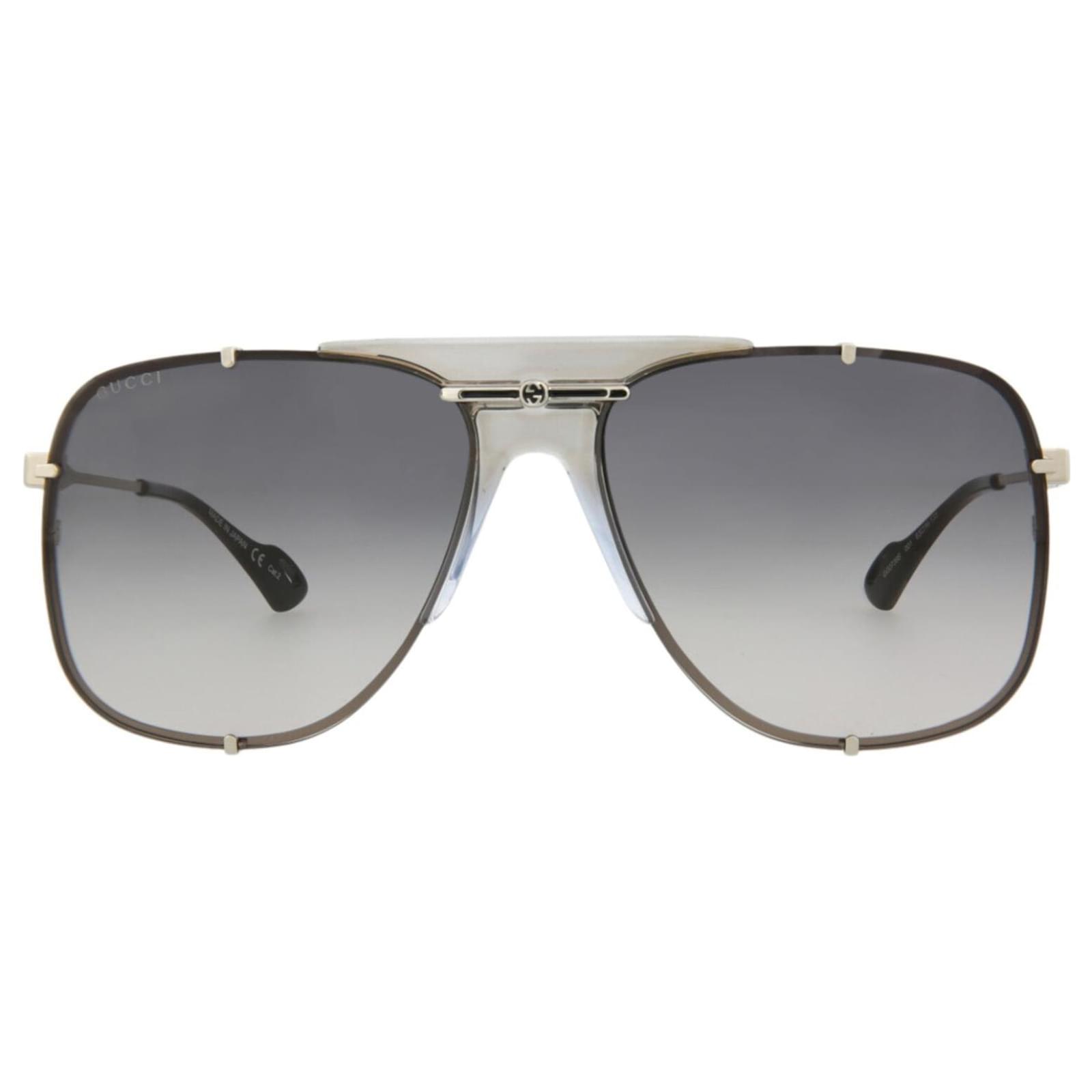 Lunettes de soleil en métal de style aviateur Gucci Multicolore ref
