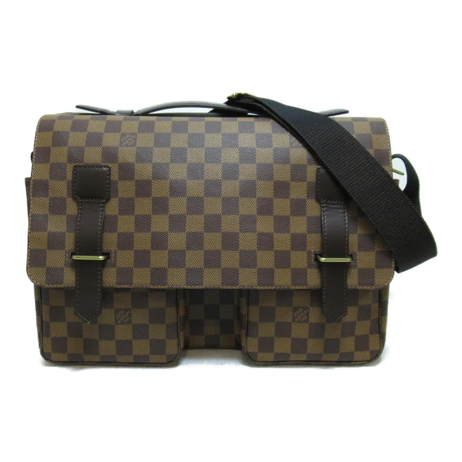Louis Vuitton Damier Ebene Broadway Messenger Bag N42270 Brown Cloth  ref.963684 - Joli Closet