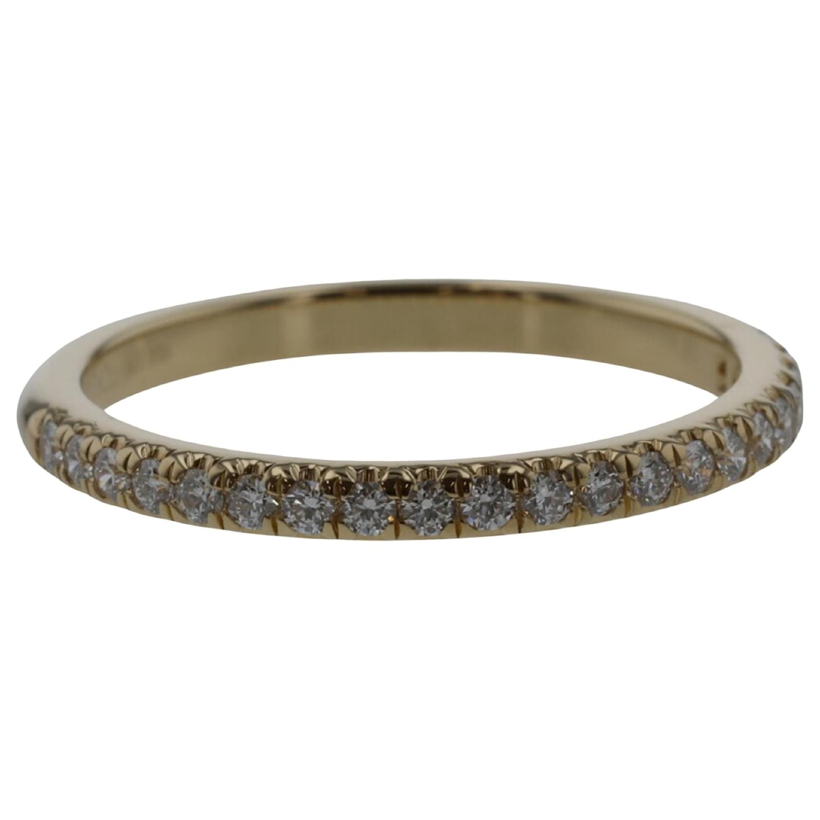 Bague D Eternite Or Jaune 9k Zircone 575735 main image 1